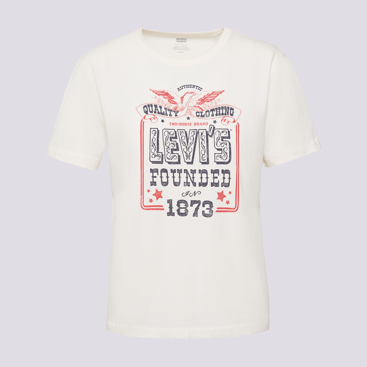 Koszulka, t-shirt damski LEVI'S T-SHIRT GRAPHIC ICONIC TEE A8802-0041 BIAŁY