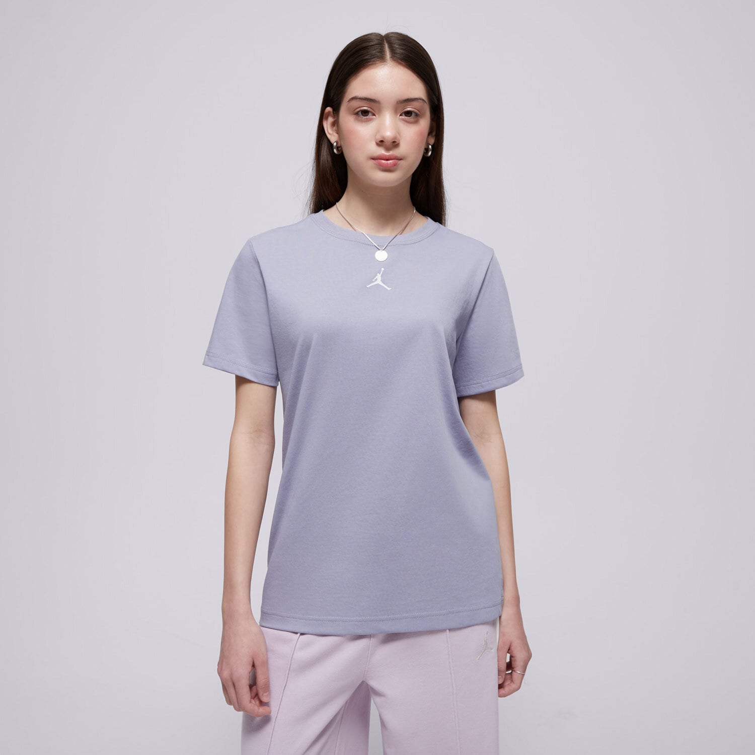 Koszulka, t-shirt dla dzieci JORDAN T-SHIRT JDN JORDAN SPORT CORE SS TEE GIRL 45D618-C5A FIOLETOWY