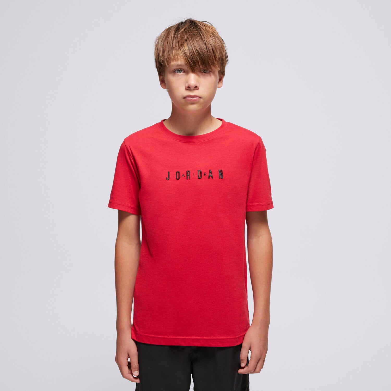 Koszulka, t-shirt dla dzieci JORDAN T-SHIRT JDB MJ WORDMARK EMB CREW BOY 95D634-R78 CZERWONY