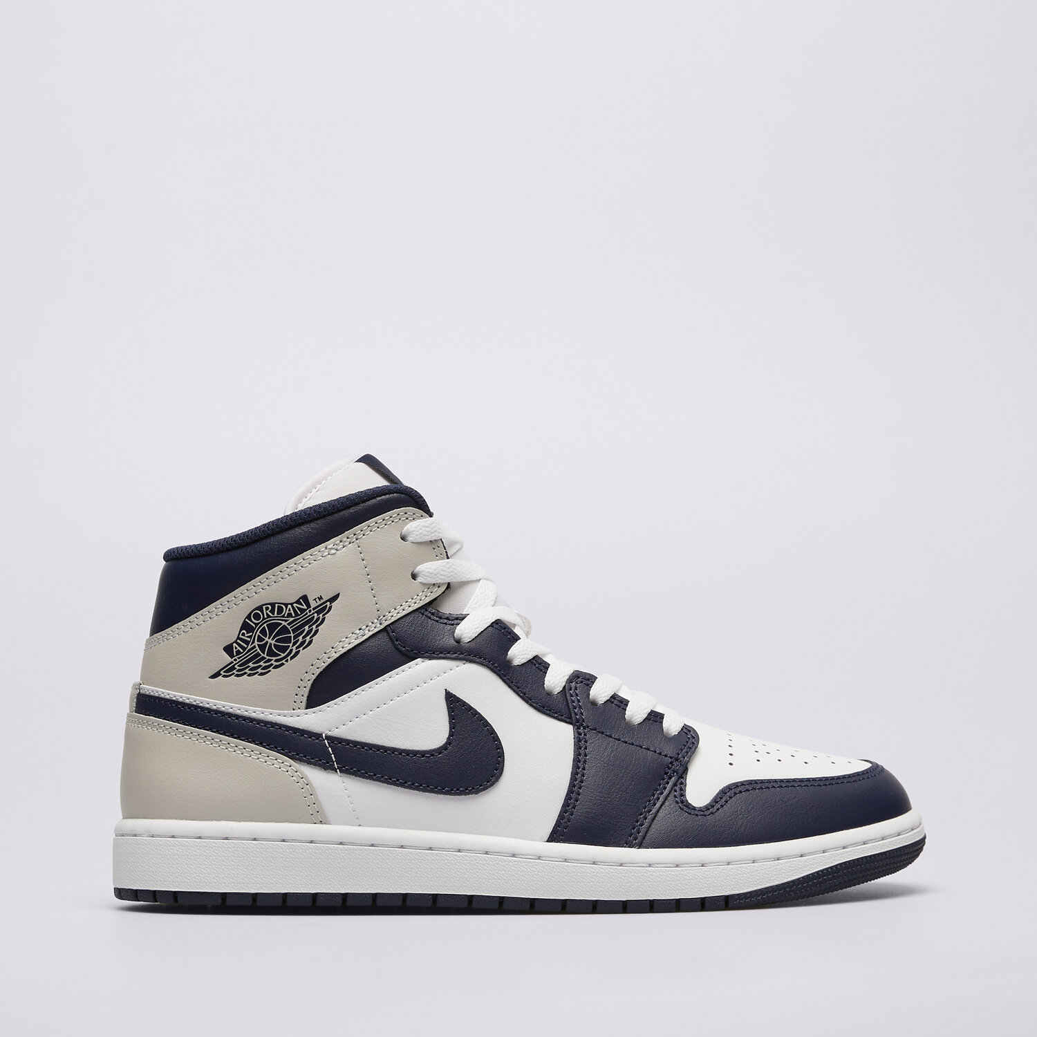 Buty sneakersy męskie AIR JORDAN 1 MID DQ8426-146 BIAŁY