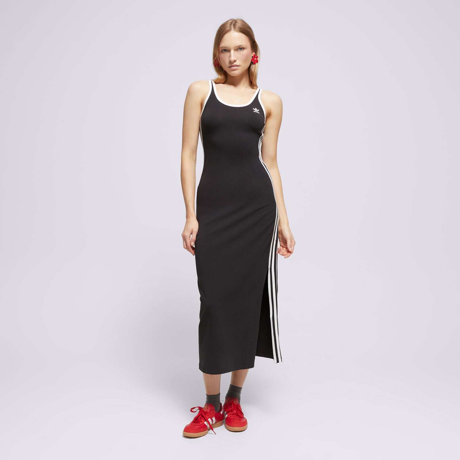 Modna sukienka sportowa ADIDAS SUKIENKA 3S TANK DRESS JD4619 CZARNY