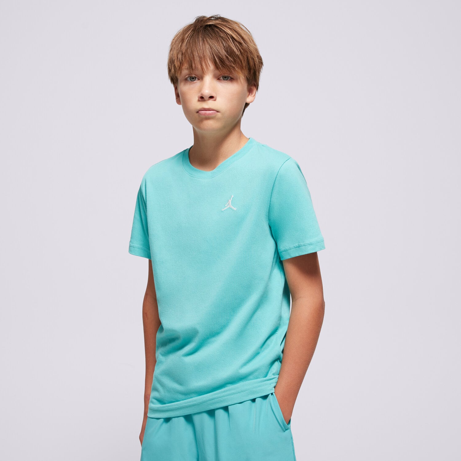 Koszulka, t-shirt dla dzieci JORDAN T-SHIRT JDB JUMPMAN AIR EMB BOY 95D266-B5P ZIELONY
