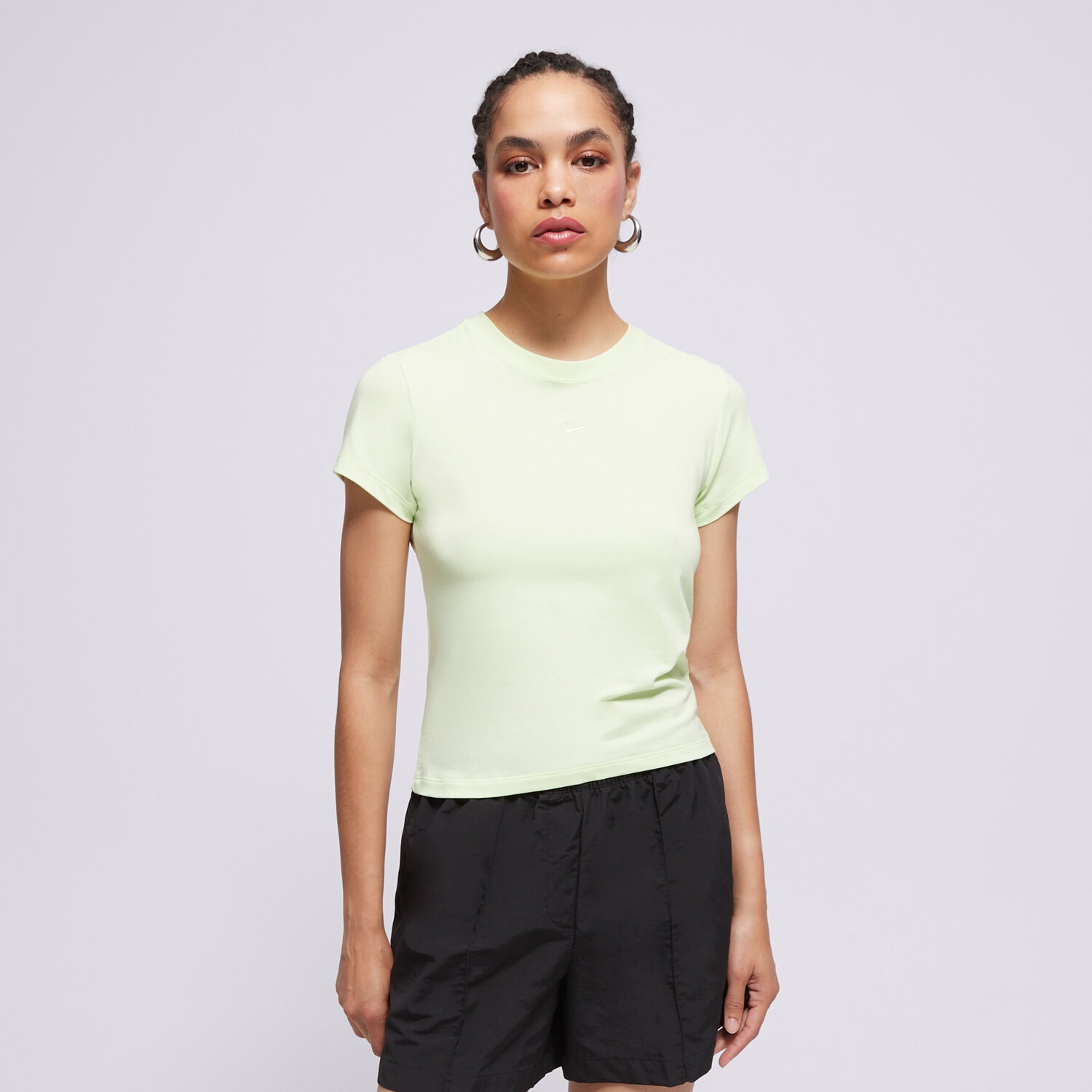 Koszulka, t-shirt damski NIKE T-SHIRT W NSW NK CHLL KNT MD CRP FV5508-360 ZIELONY