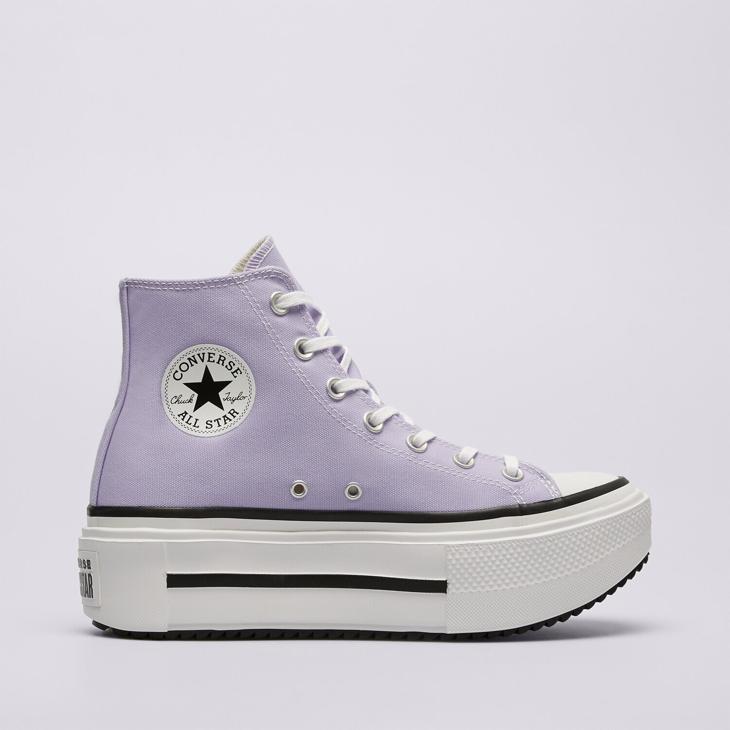 Damskie trampki, tenisówki CONVERSE CHUCK TAYLOR ALL STAR LIFT DOUBLE STACK A15206C FIOLETOWY