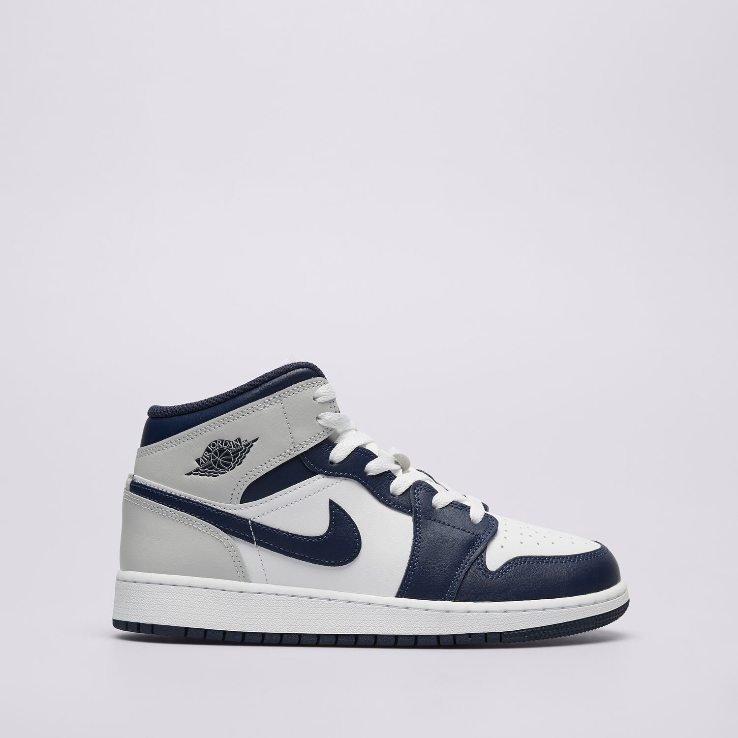 Buty sneakersy dla dzieci JORDAN 1 MID  DQ8423-146 GRANATOWY