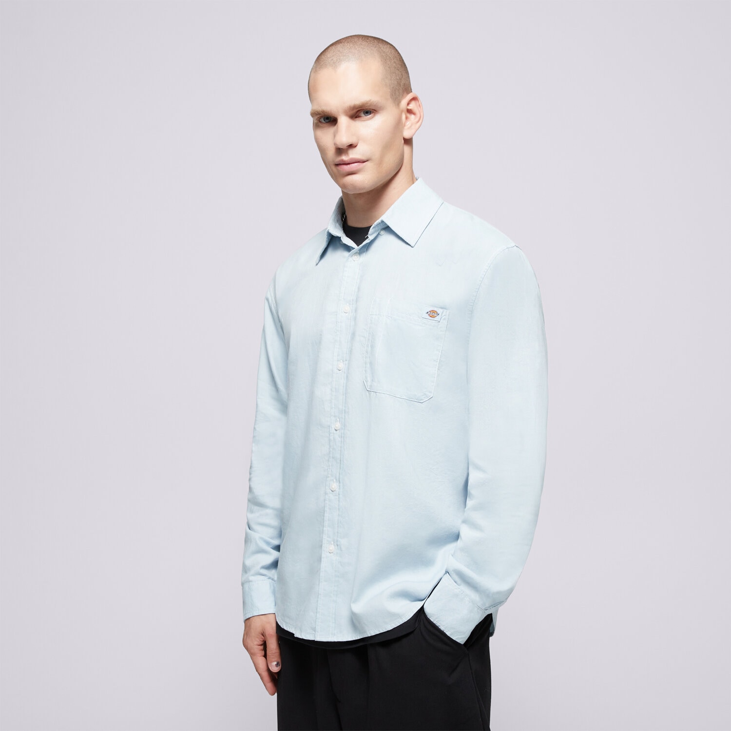 Koszule męskie sportowe DICKIES KOSZULA GALLATIN SHIRT LS DK0A87PYK661 NIEBIESKI