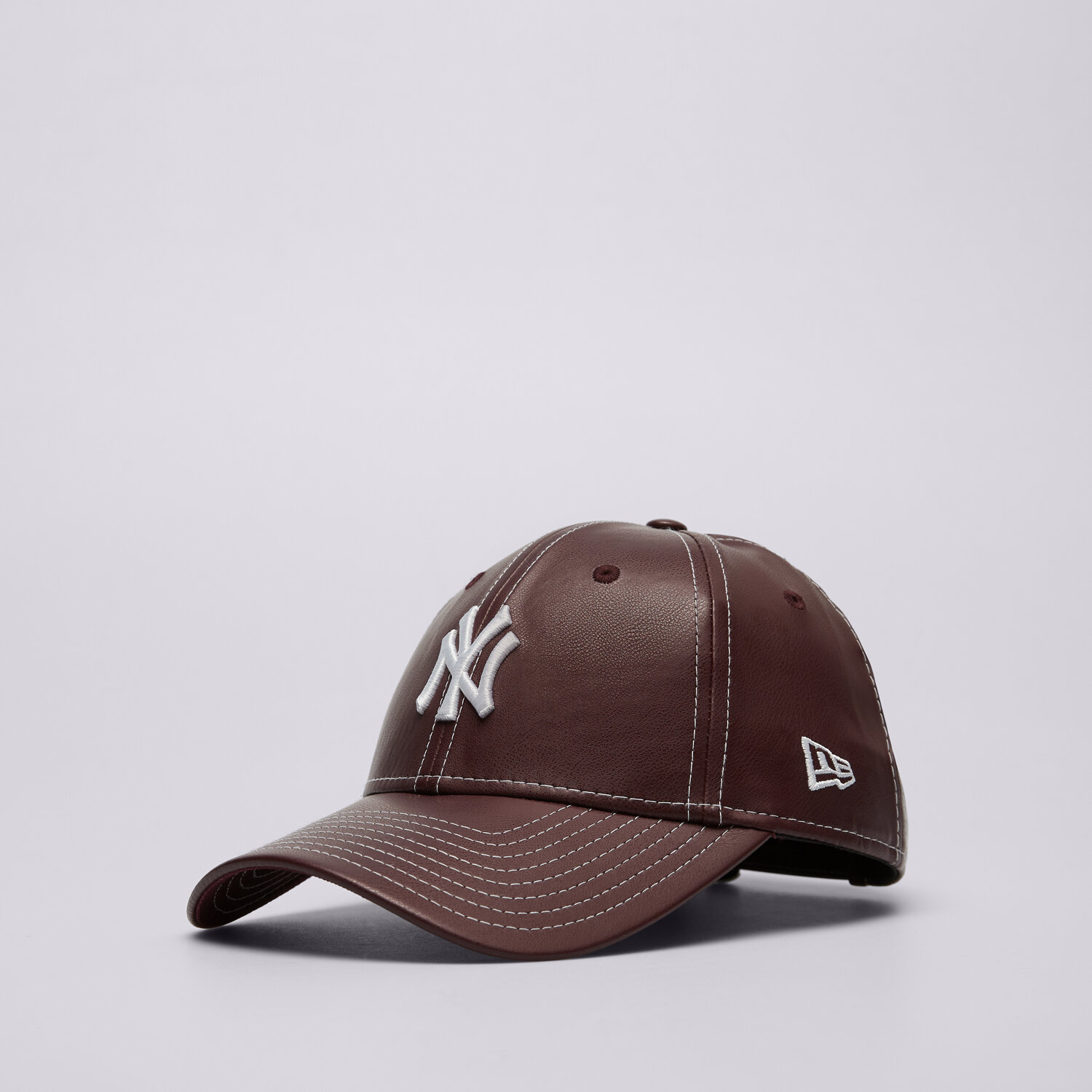Czapka z daszkiem damska NEW ERA CZAPKA WMNS TOPSTITCH PU 940 NYY NEW YORK YANKEES 60691322 BRĄZOWY