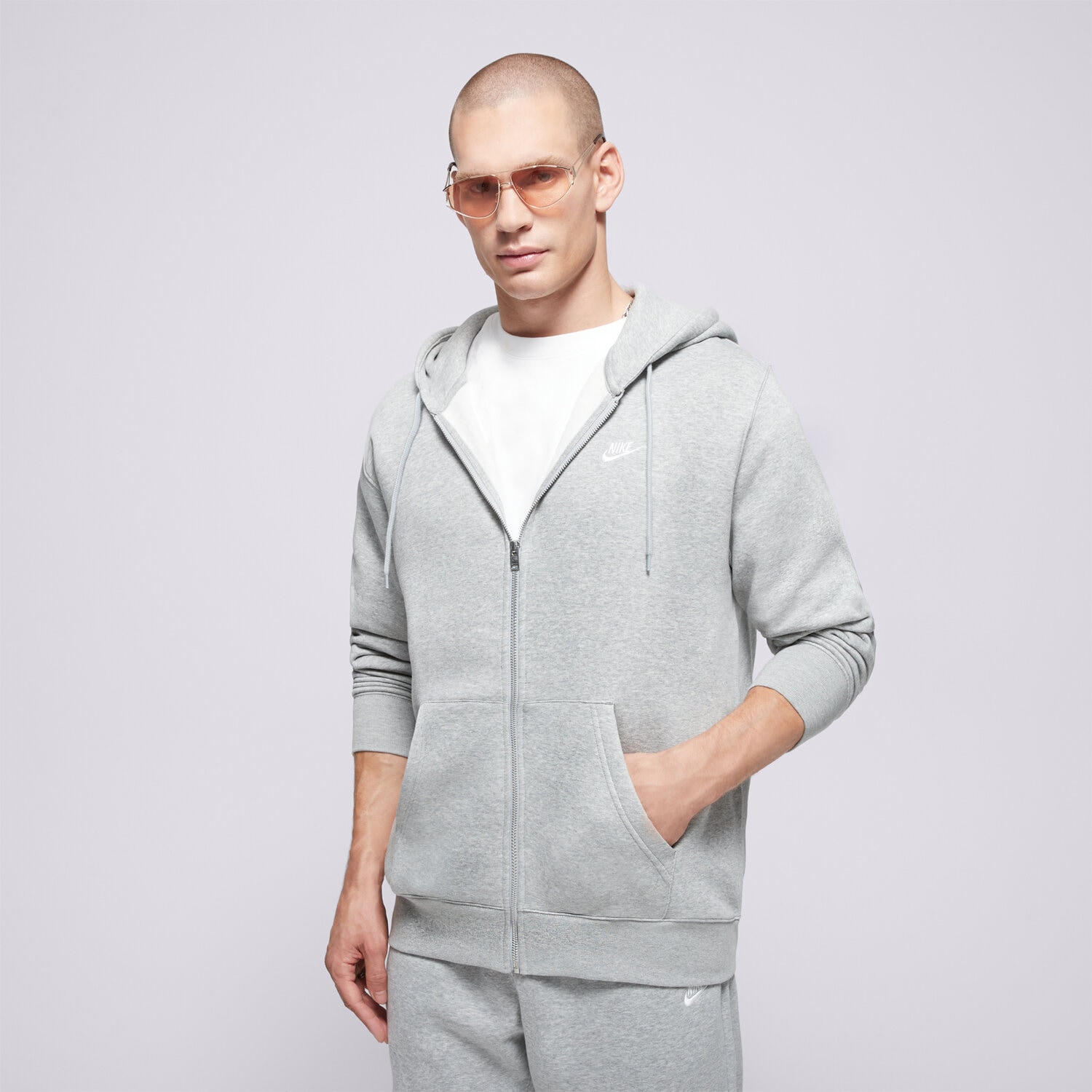 Bluza męska NIKE BLUZA ROZPINANA M NK CLUB BB FZ HOODIE FN3861-063 SZARY