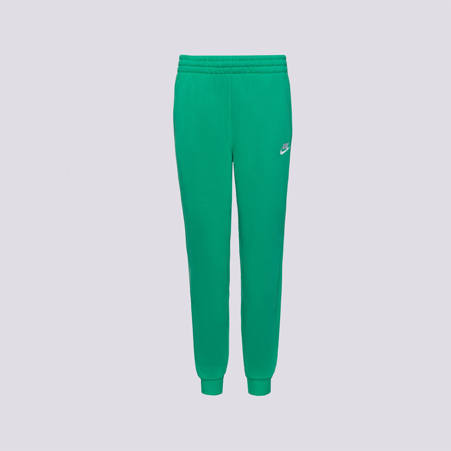 Sportowe spodnie dziecięce NIKE SPODNIE K NSW CLUB FLC JGGR LBR BOY FD3008-324 ZIELONY