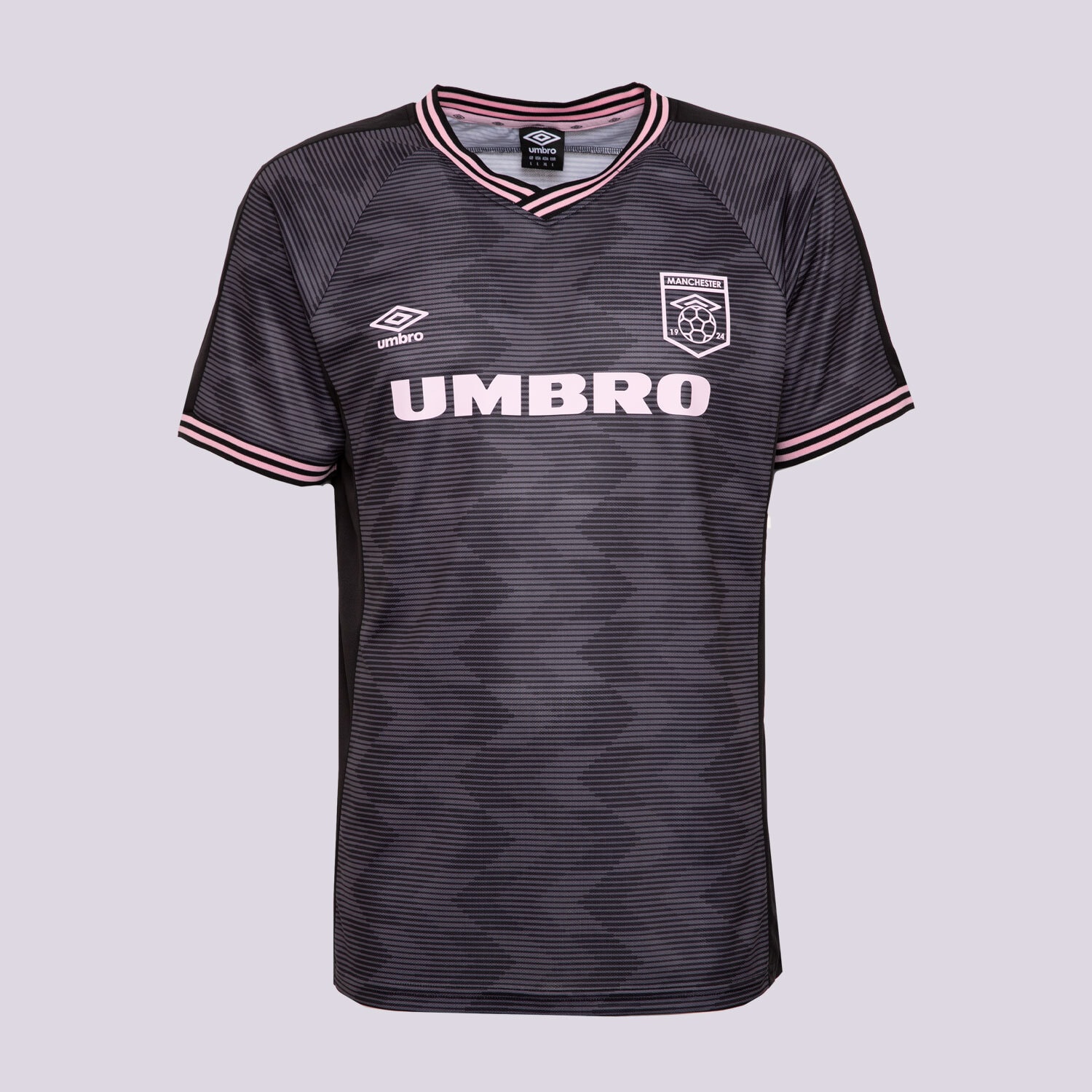 Koszulka, t-shirt sportowy męski UMBRO T-SHIRT FOOTBALL JERSEY UL125TSM83001 CZARNY