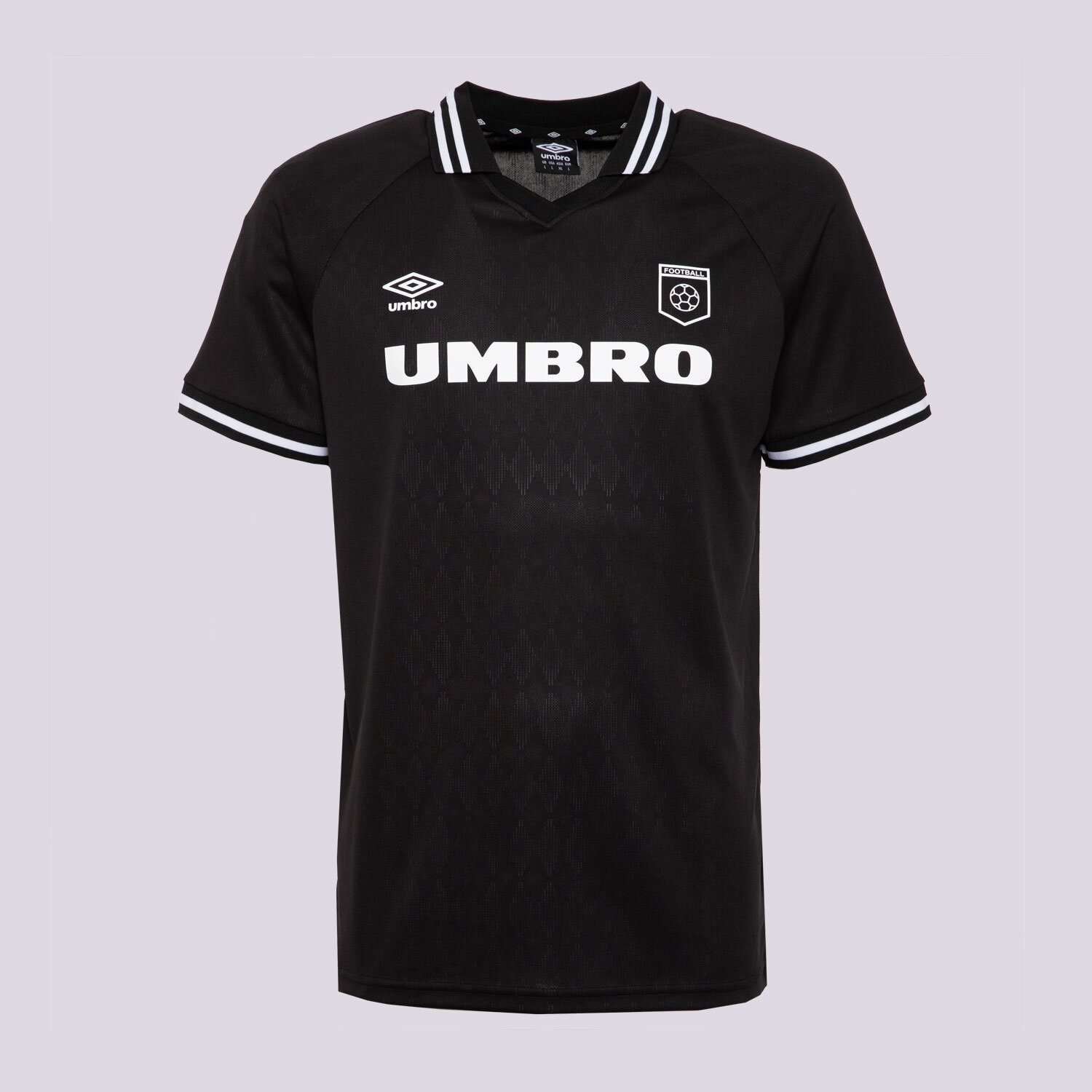 Koszulka, t-shirt sportowy męski UMBRO T-SHIRT FOOTBALL JERSEY UL125TSM85001 CZARNY