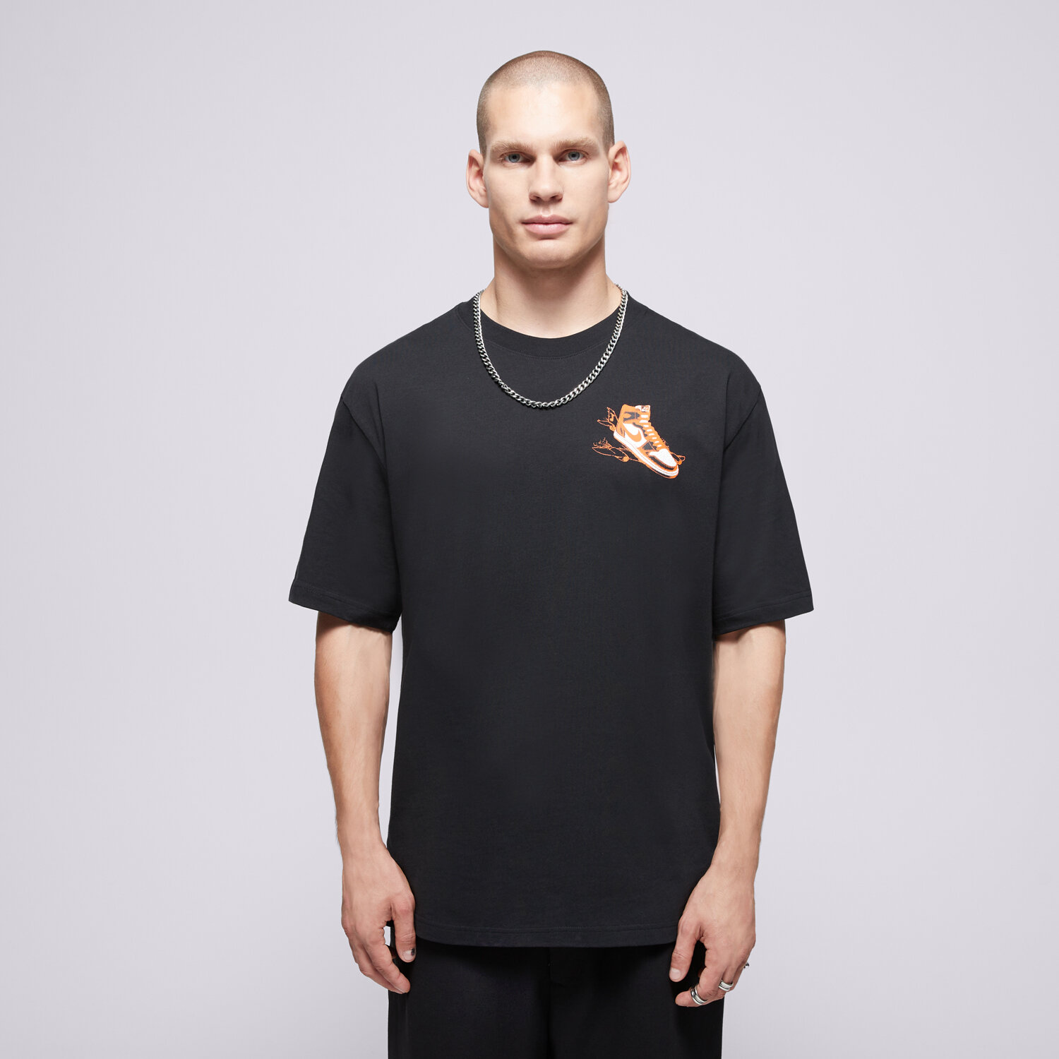 Koszulka, t-shirt sportowy męski JORDAN T-SHIRT M J NC AJ1 AD SS CREW HQ8972-010 CZARNY