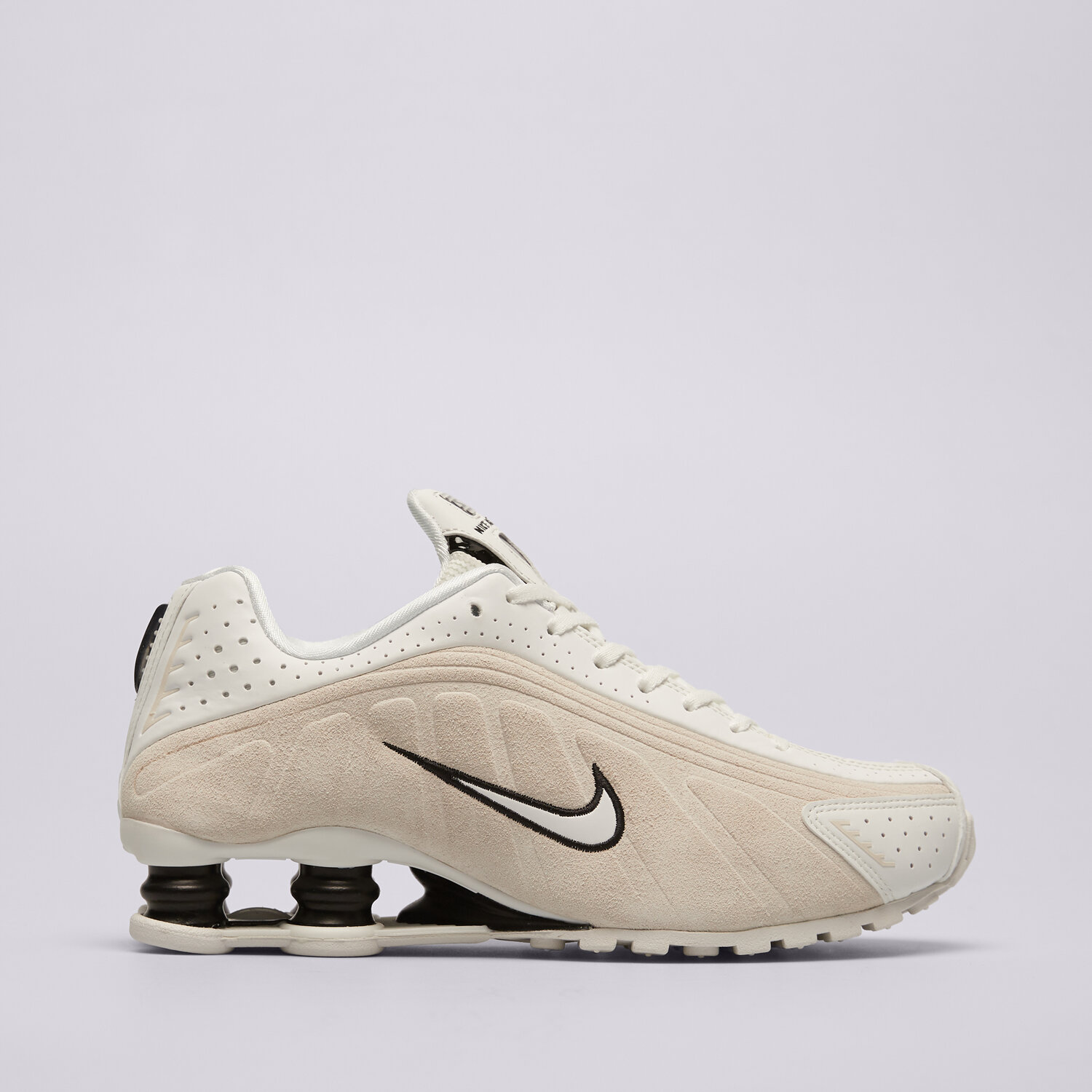 Buty sneakersy damskie NIKE W SHOX R4 SE HQ7739-100 BEŻOWY