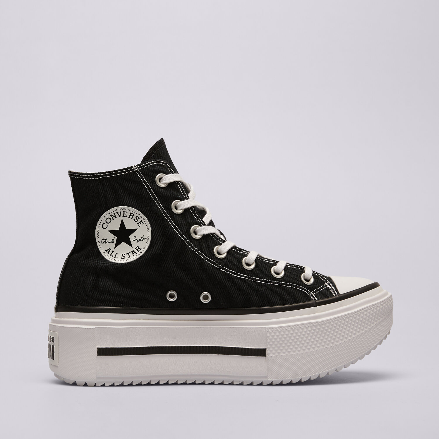 Damskie trampki, tenisówki CONVERSE CHUCK TAYLOR ALL STAR LIFT DOUBLE STACK A12975C CZARNY