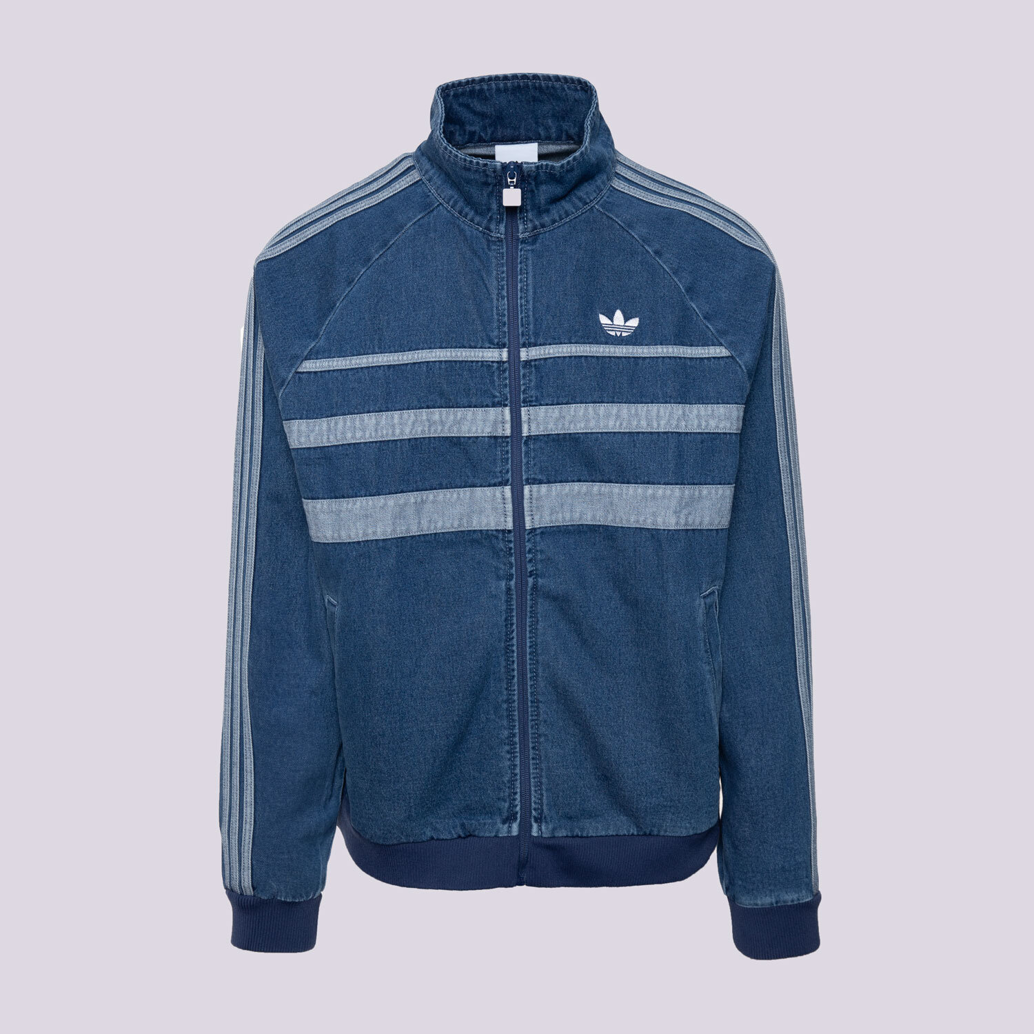 Bluza męska ADIDAS BLUZA ROZPINANA FIRST TT DENIM JX6457 NIEBIESKI