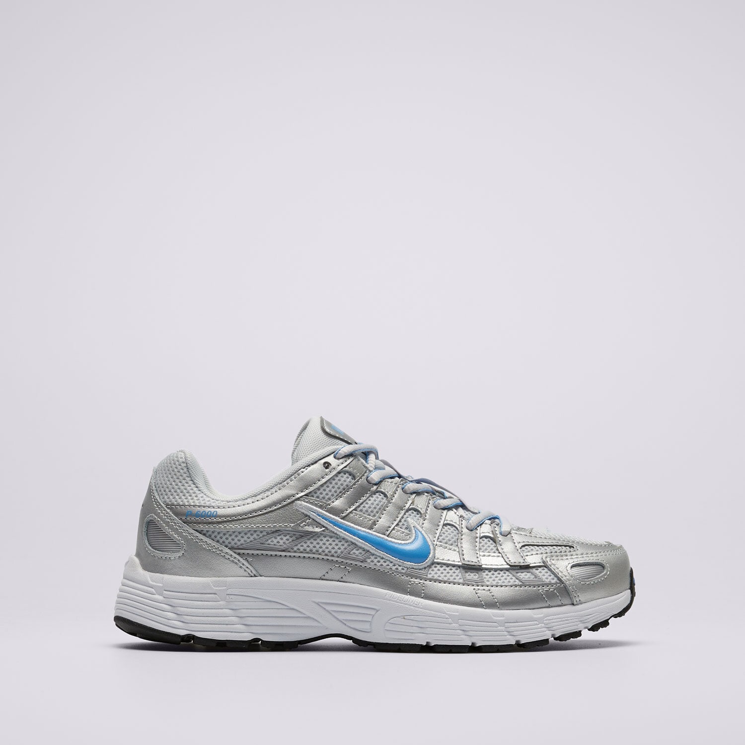 Buty sneakersy dla dzieci NIKE P-6000 BG HV5064-007 SREBRNY