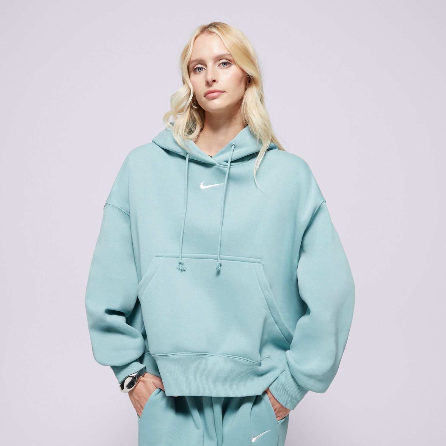 Bluza damska NIKE BLUZA W NSW PHNX FLC OOS PO HOODIE DQ5858-017 ZIELONY