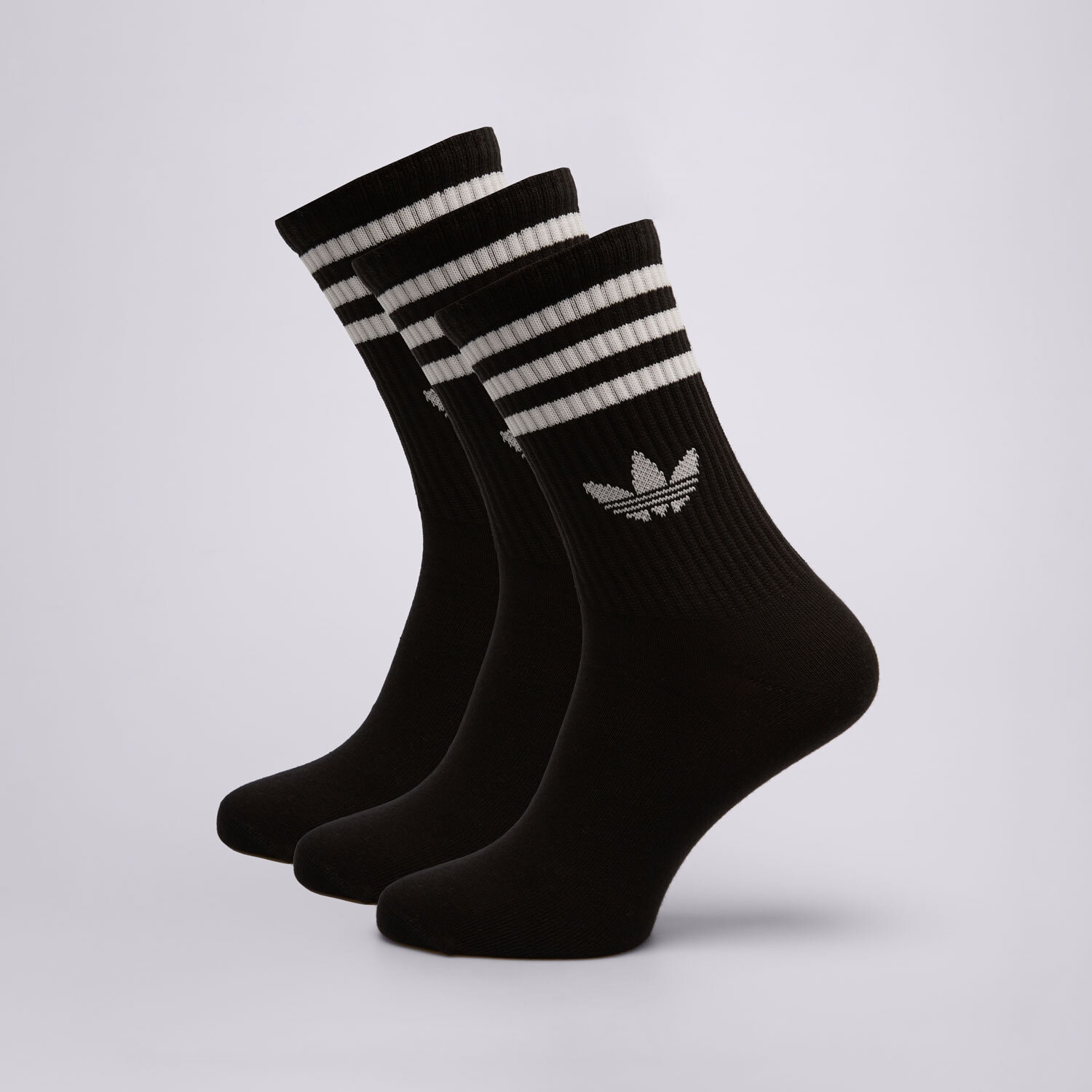 Skarpetki sportowe damskie ADIDAS SKARPETY 3S CREW S 3P JV7402 CZARNY