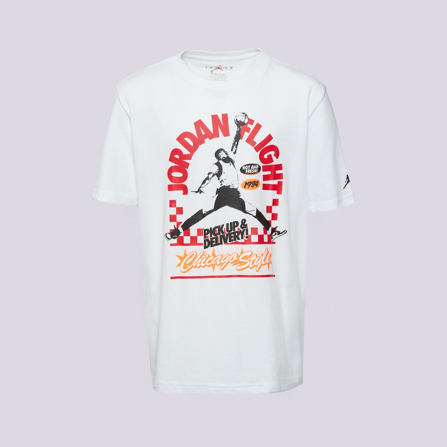 Koszulka, t-shirt dla dzieci JORDAN T-SHIRT JDB MJP SHOP TEE SS-TEE BOY 95F156-001 BIAŁY