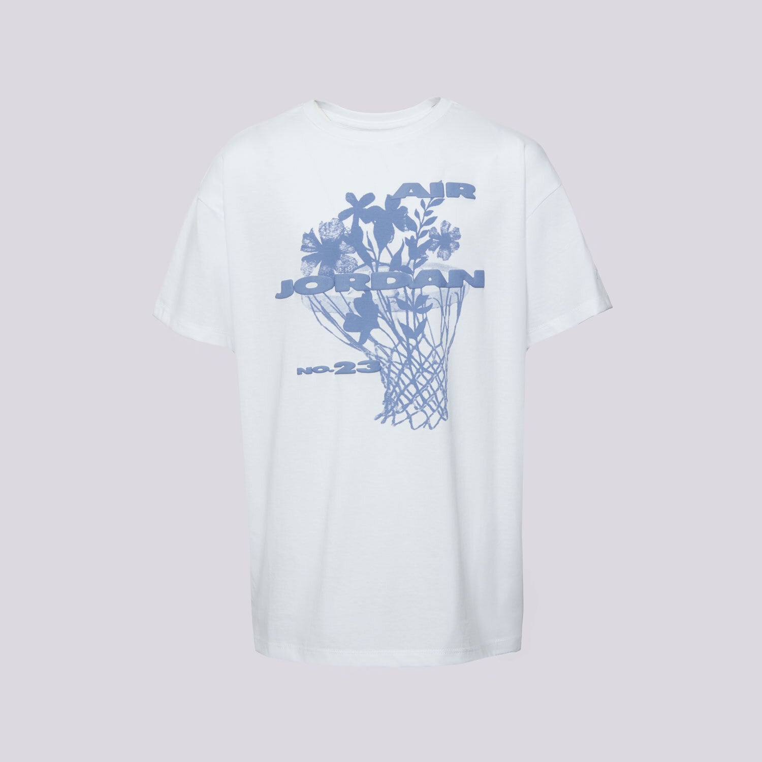 Koszulka, t-shirt dla dzieci JORDAN T-SHIRT JDG JORDAN 23 FLOWERS SS TEE GIRL 45F165-001 BIAŁY