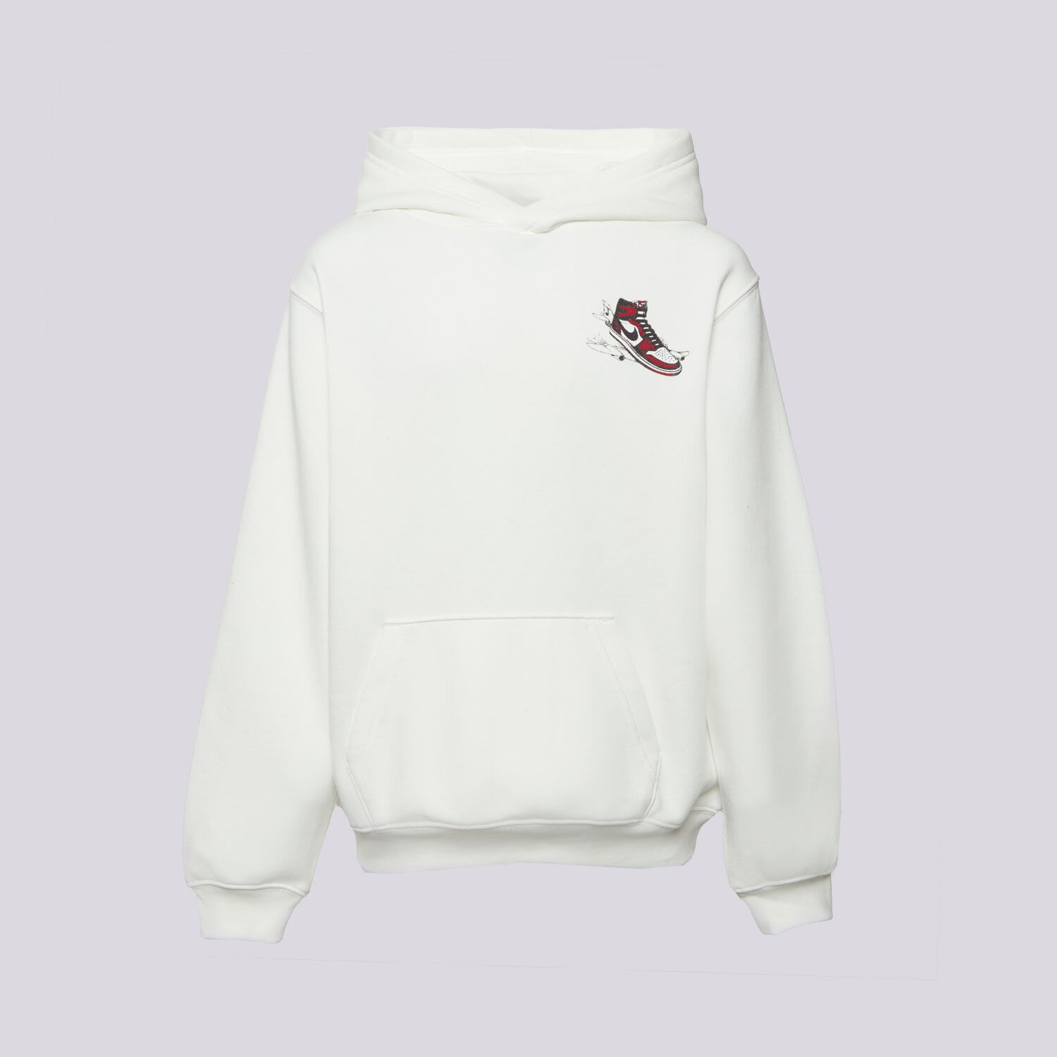 Sportowa bluza dziecięca JORDAN BLUZA Z KAPTUREM JDN LANDED HD OFF WHITE B 95F281-782 BIAŁY