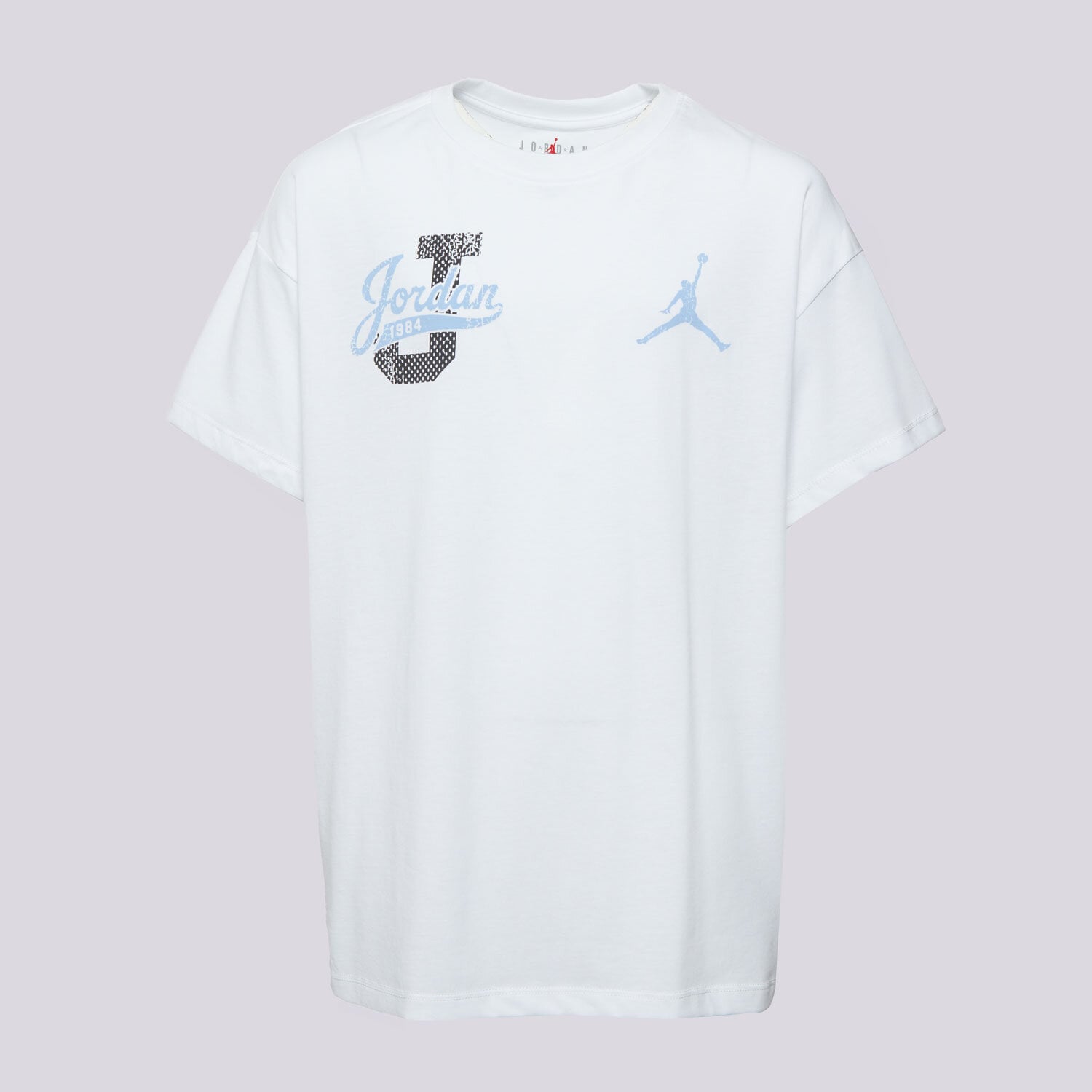Koszulka, t-shirt dla dzieci JORDAN T-SHIRT JDG DISTRESSED COLLIGIATE G 45F223-001 BIAŁY