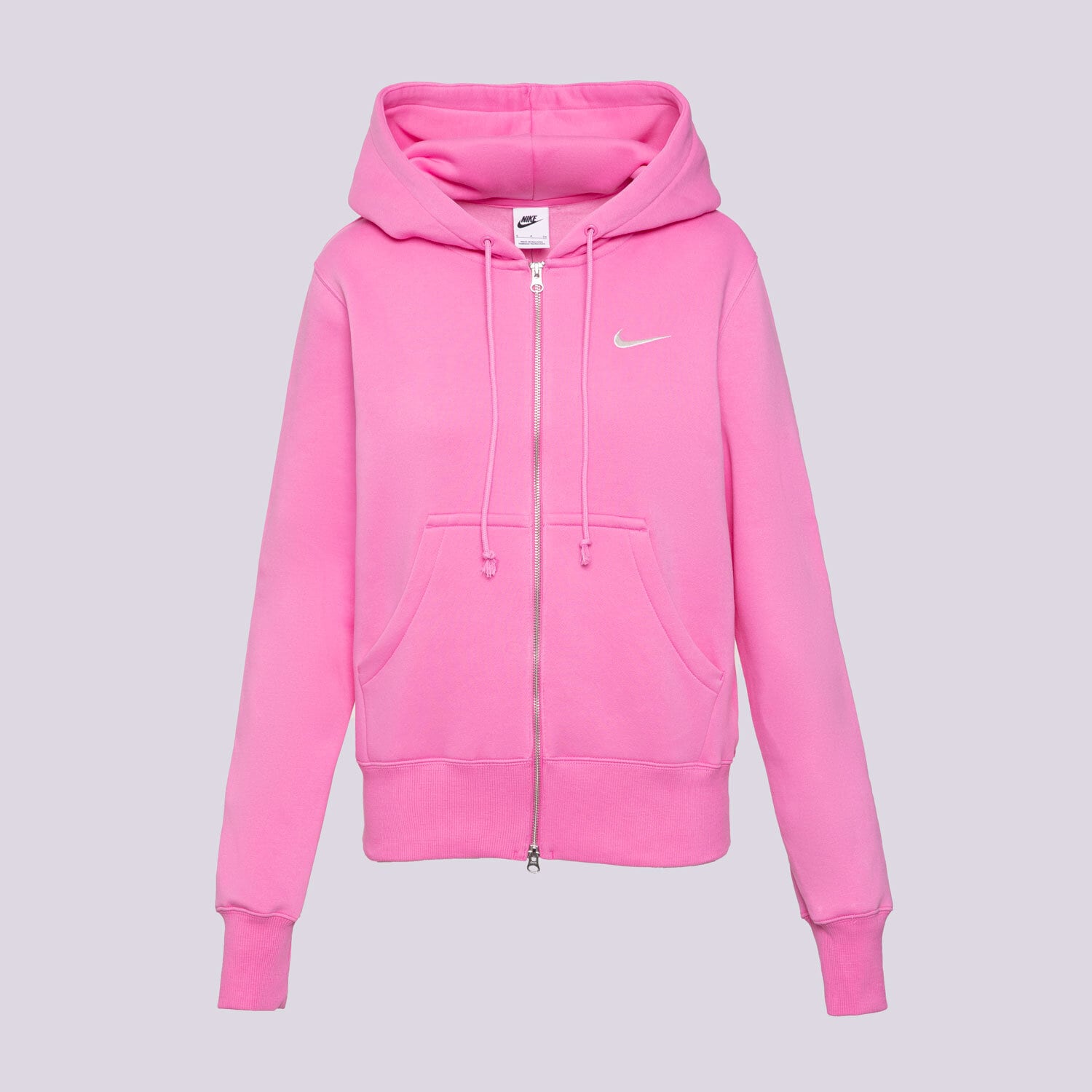 Bluza damska NIKE BLUZA ROZPINANA Z KAPTUREM W NSW PHNX FLC STD FZ HDY HJ0995-675 RÓŻOWY