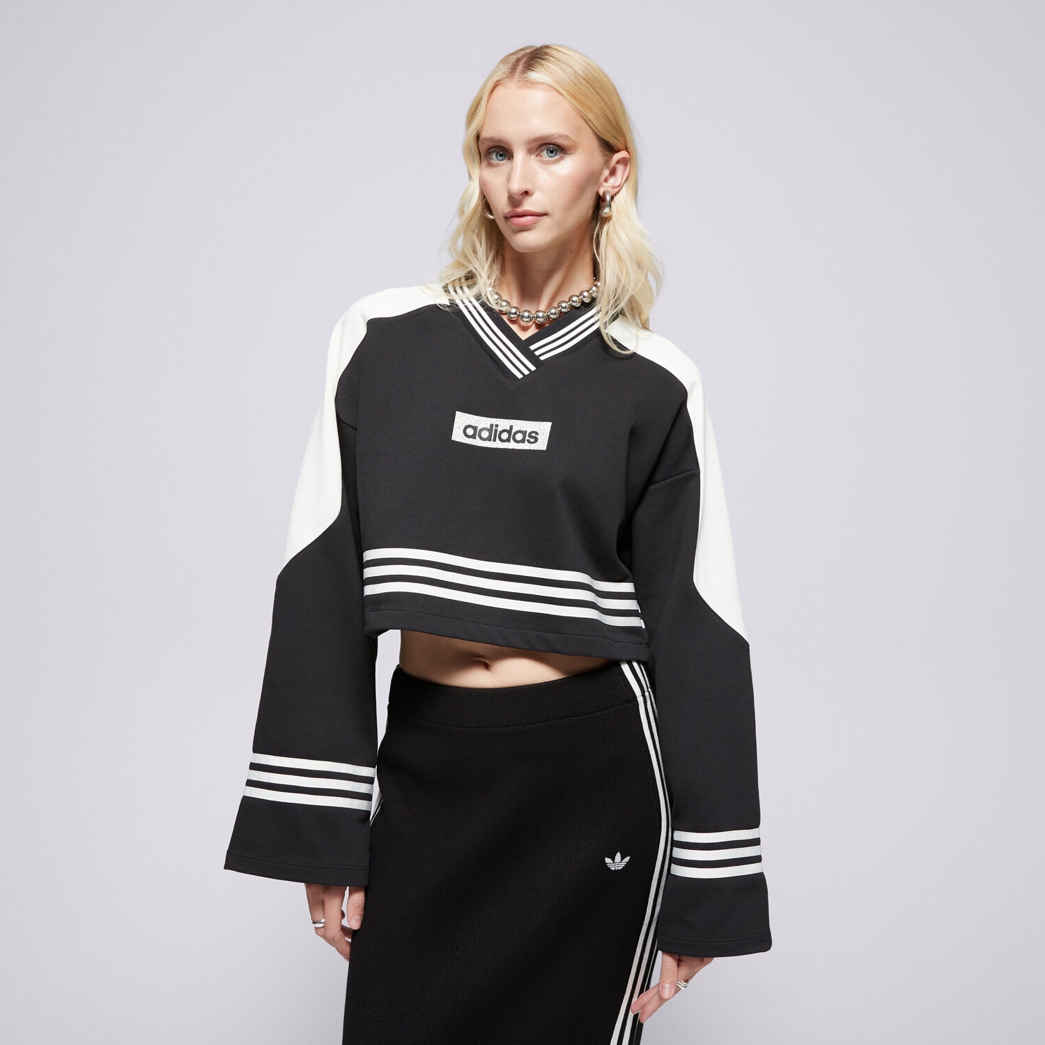 Bluza damska ADIDAS BLUZA CREW SWEATSHIRT JW7273 CZARNY