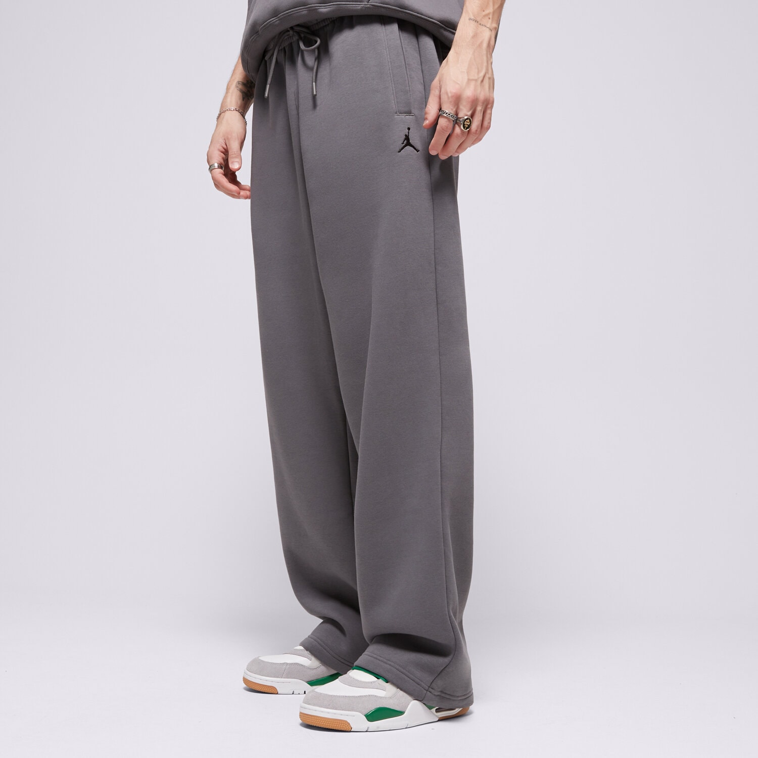 Spodnie sportowe męskie JORDAN SPODNIE JORDAN BROOKLYN FLEECE IB7238-068 SZARY