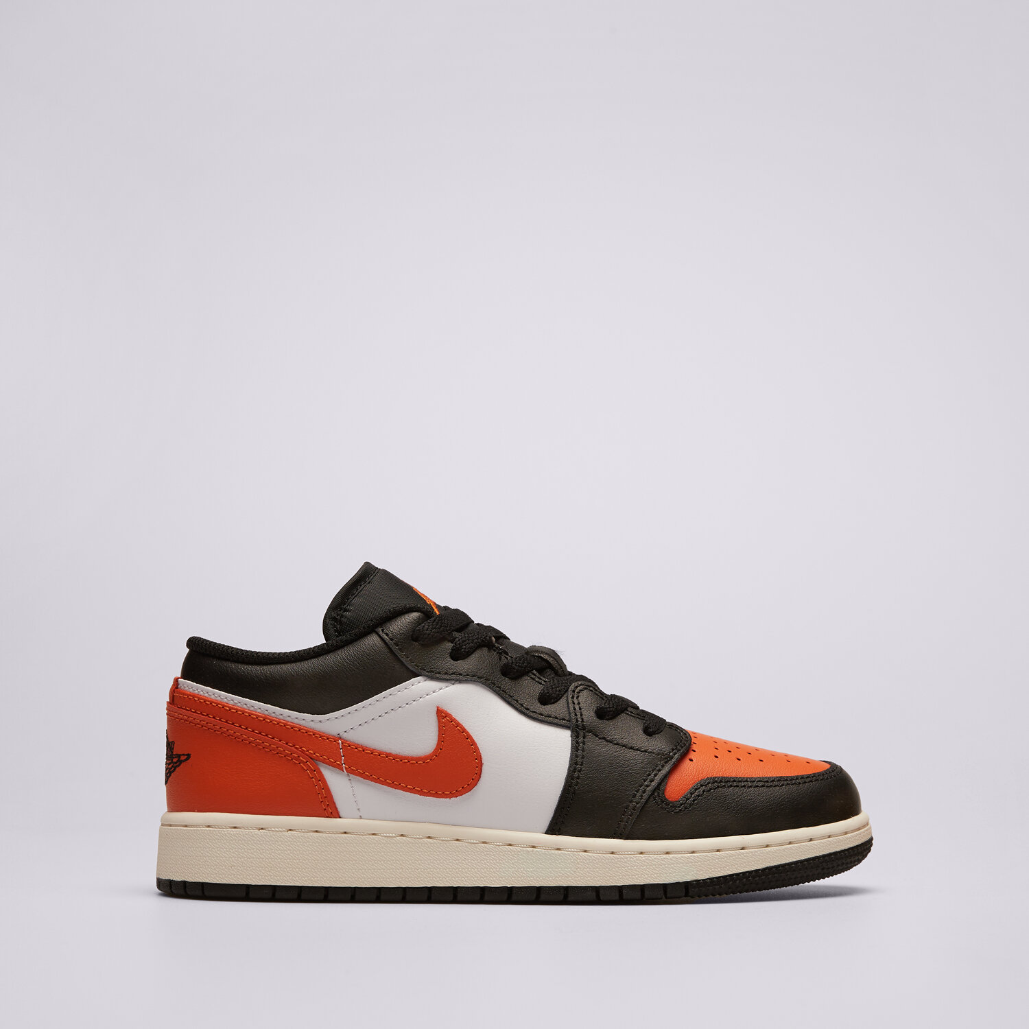 Buty sneakersy dla dzieci JORDAN AIR 1 LOW  553560081 POMARAŃCZOWY