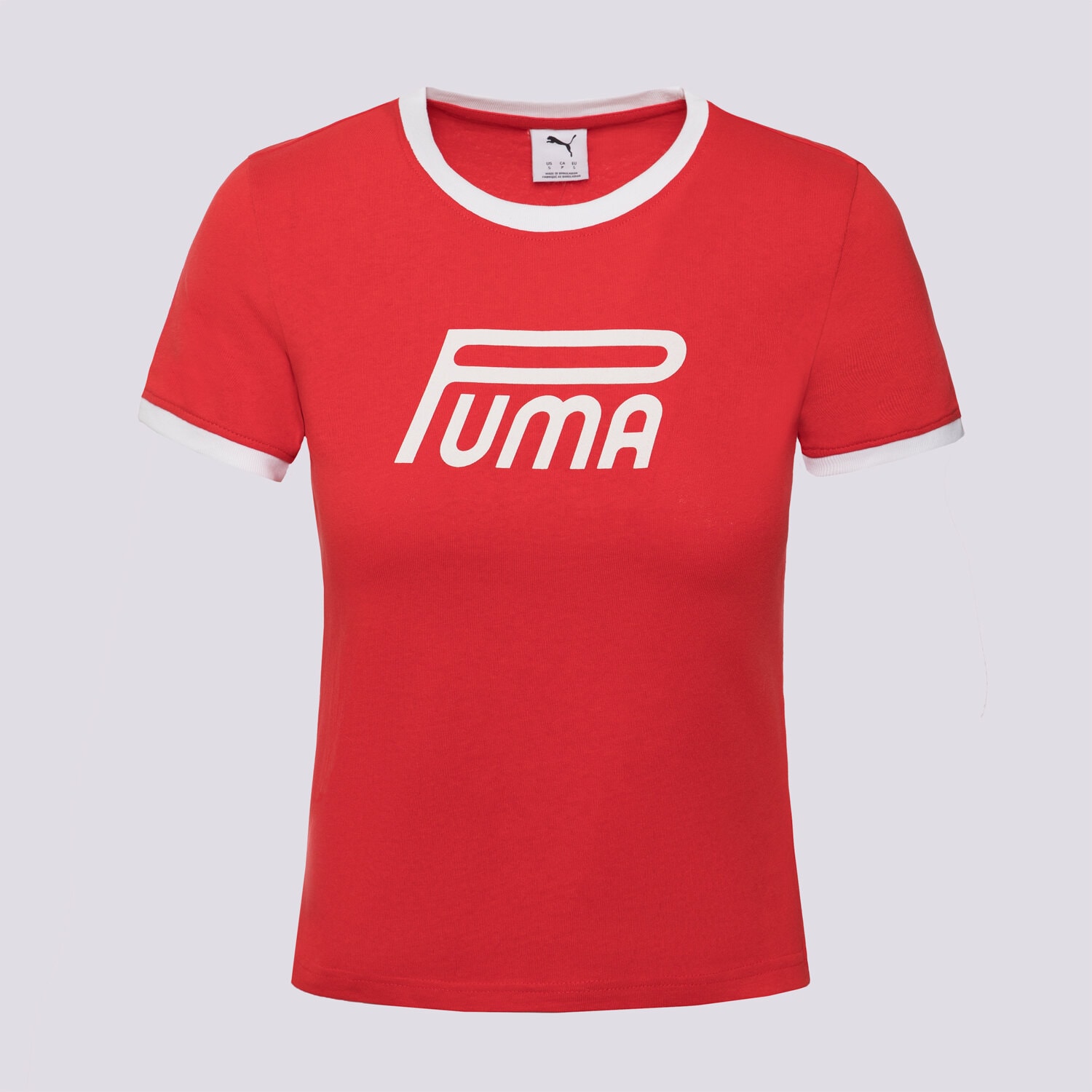 Koszulka, t-shirt damski PUMA T-SHIRT FUTURE.PUMA.ARCHIVE GRAPHIC SLIM TEE 632122 11 CZERWONY