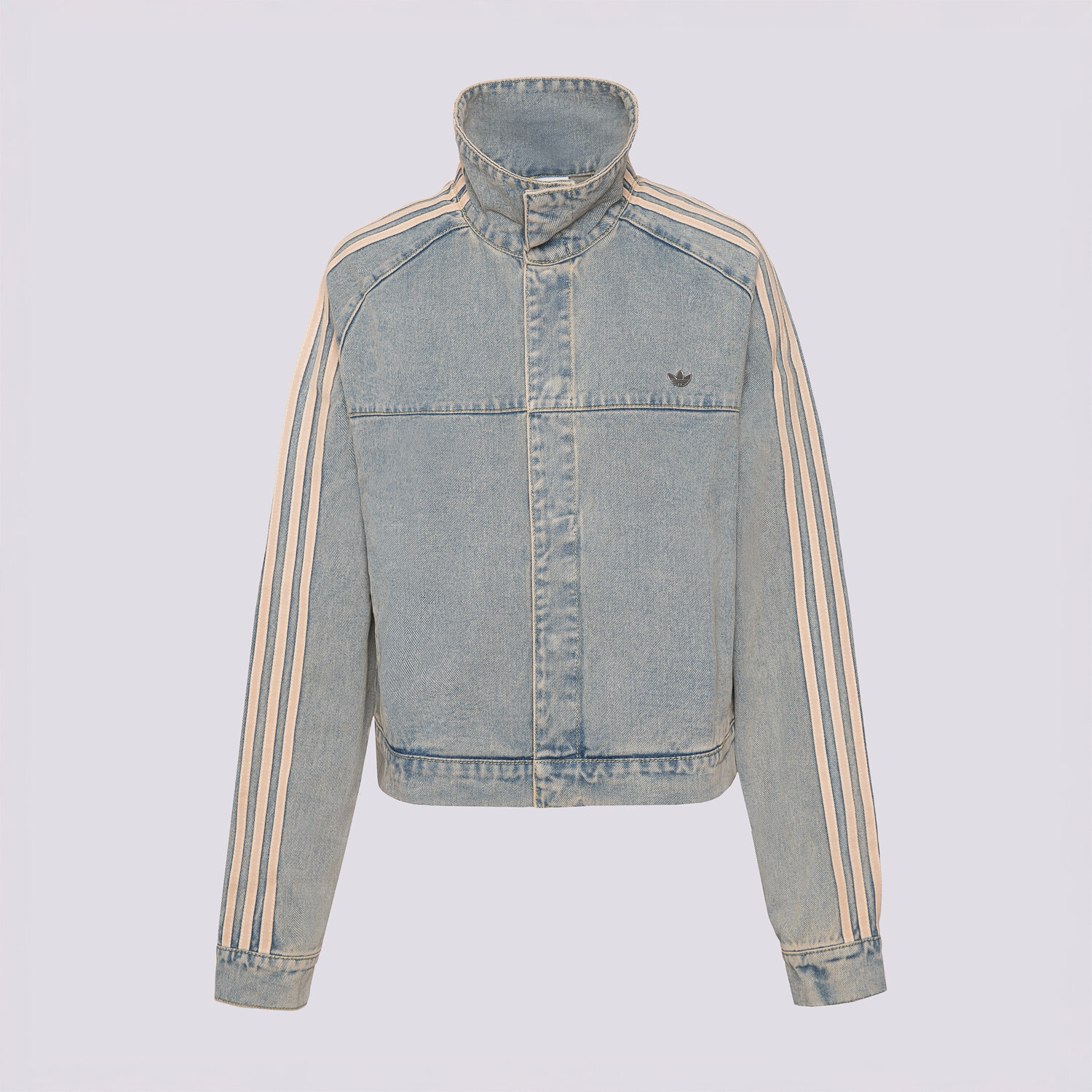 Kurtka wiosenna / jesienna damska ADIDAS KURTKA P ESS DENIM JKT JY2872 NIEBIESKI