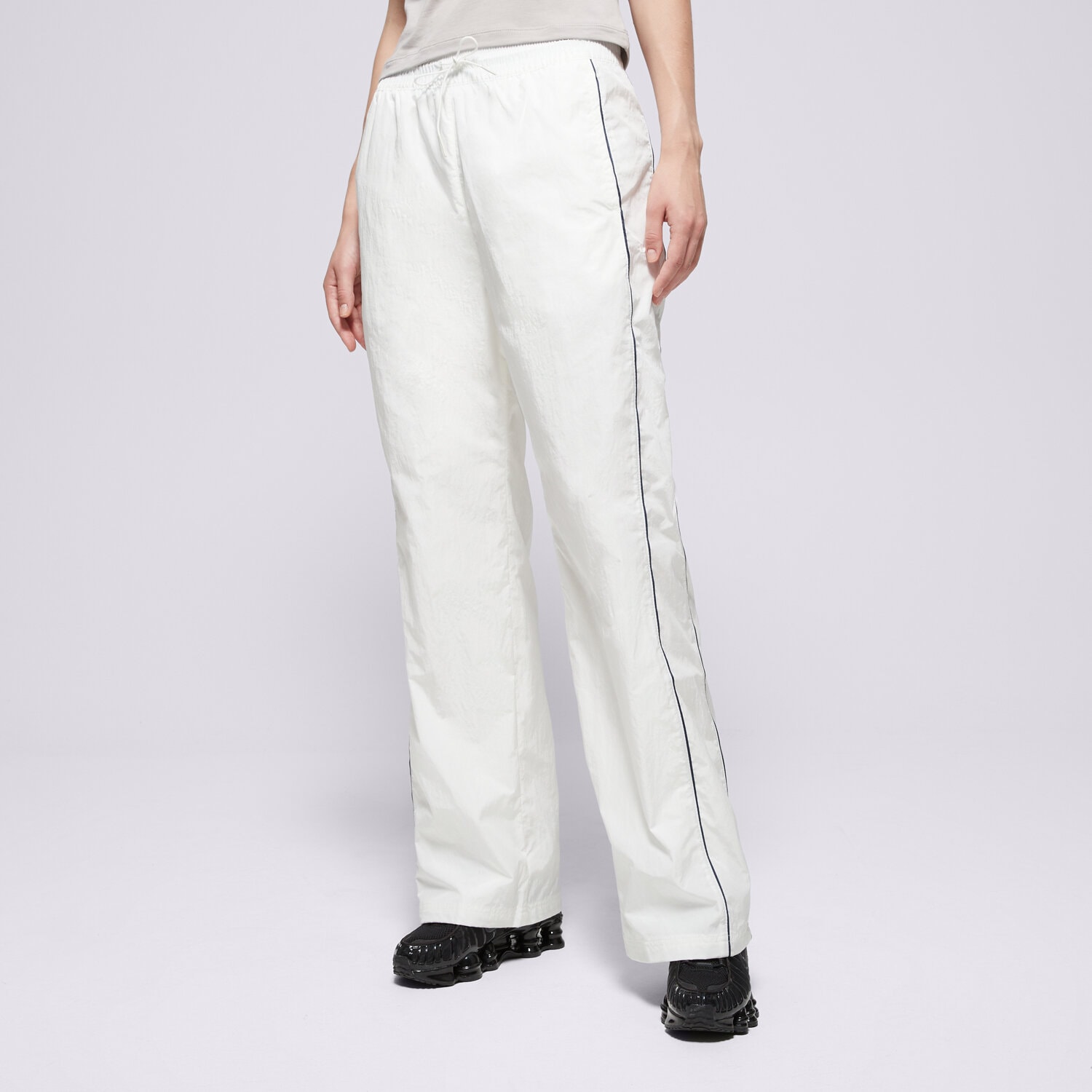 Spodnie sportowe damskie NIKE SPODNIE W NSW NK WR WVN HR OH PANT FV7655-135 KREMOWY