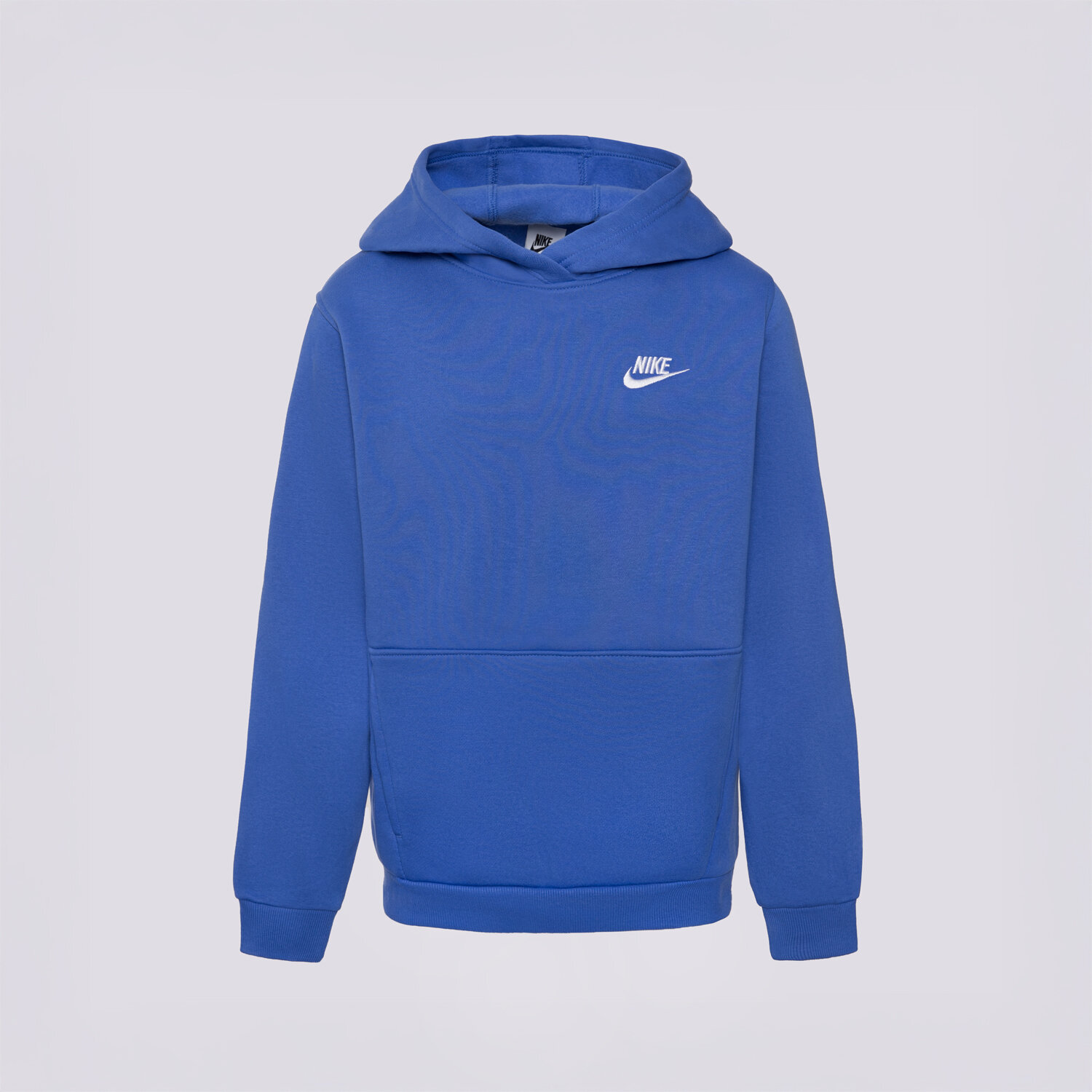 Sportowa bluza dziecięca NIKE BLUZA Z KAPTUREM K NSW CLUB FLC HDY LBR BOY FD3000-411 NIEBIESKI