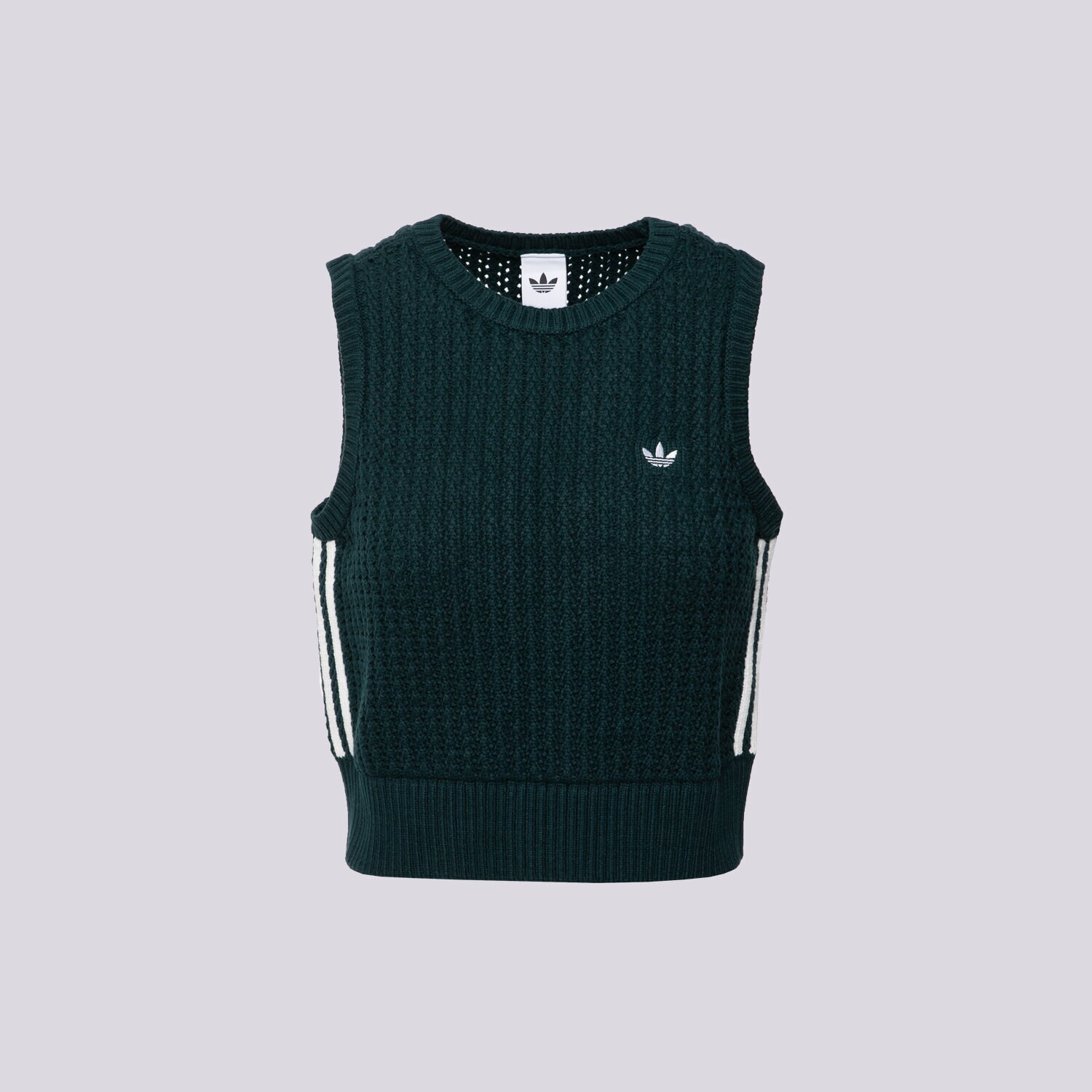 Bezrękawniki damskie sportowe ADIDAS BEZRĘKAWNIK KNITTED VEST JW4993 ZIELONY