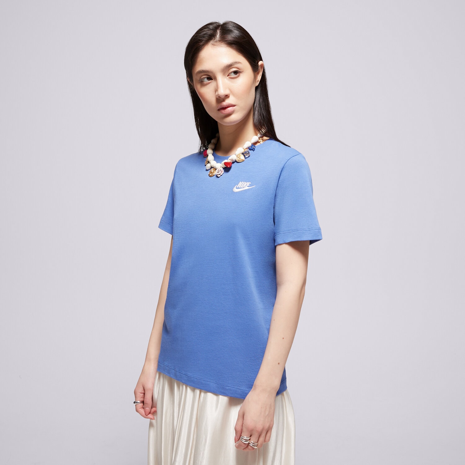 Koszulka, t-shirt dla dzieci NIKE T-SHIRT K NSW TEE EMB FUTURA LBR BOY FZ5177-411 NIEBIESKI