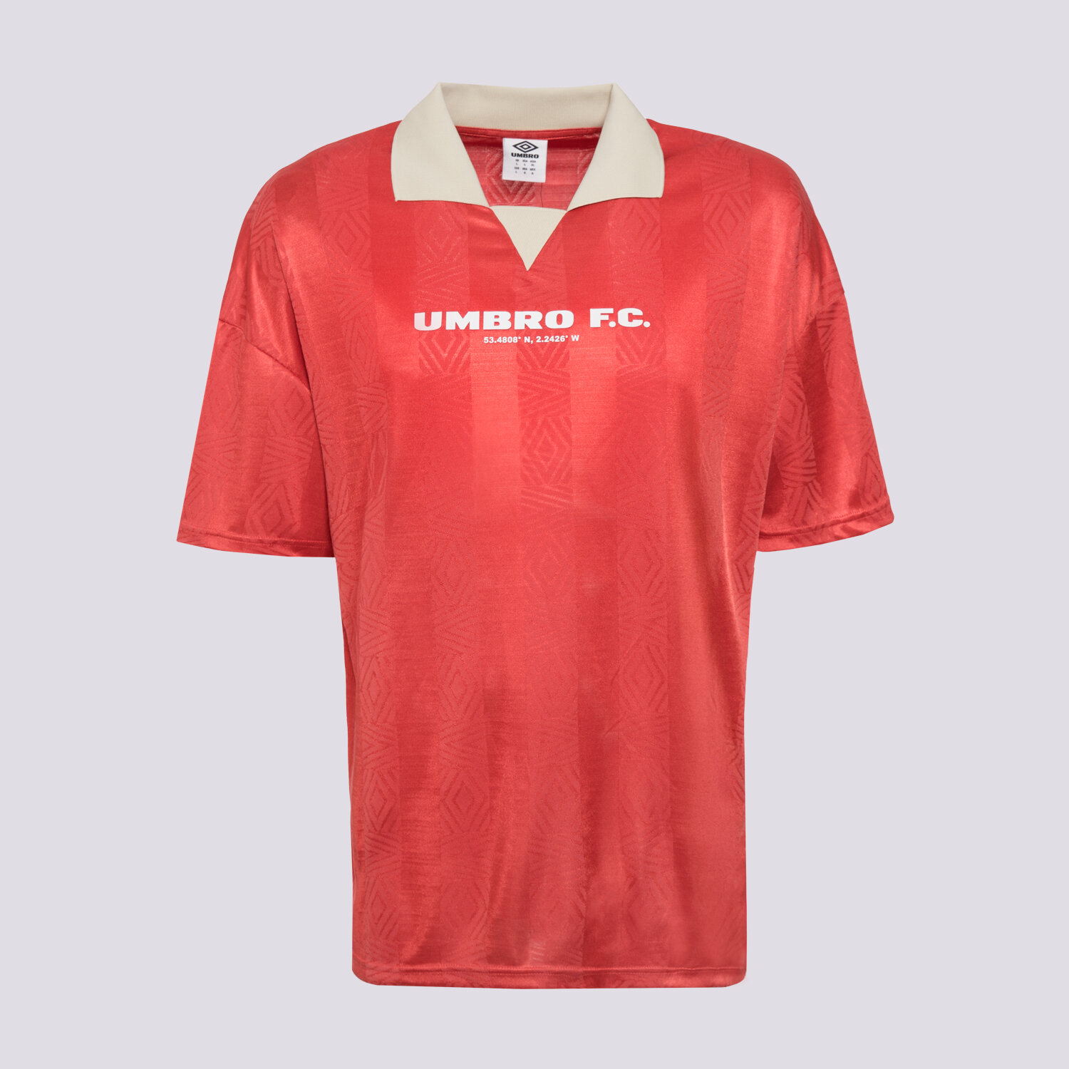Koszulka, t-shirt sportowy męski UMBRO T-SHIRT FOOTBALL SHIRT 66633U-MSN CZERWONY