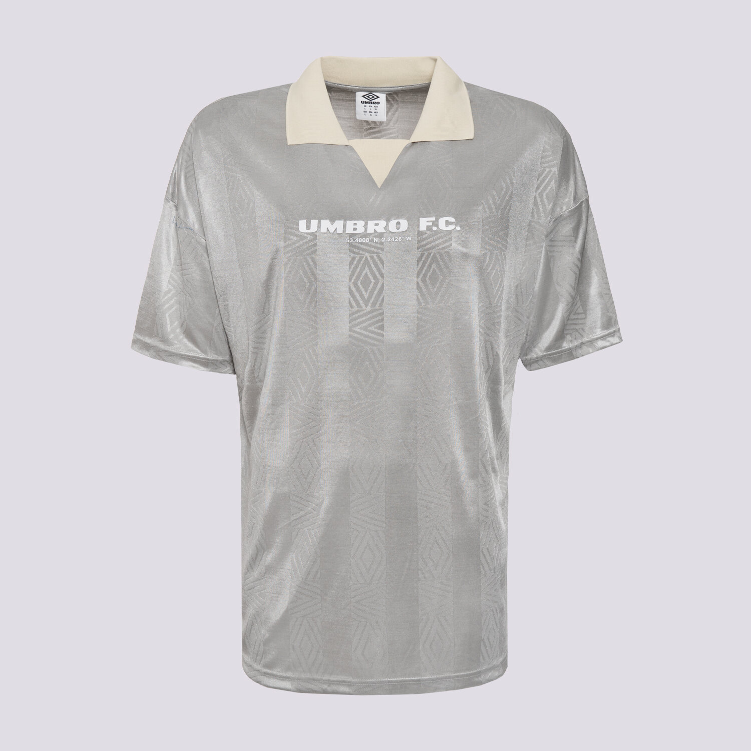 Koszulka, t-shirt sportowy męski UMBRO T-SHIRT FOOTBALL SHIRT 66633U-MSS SZARY