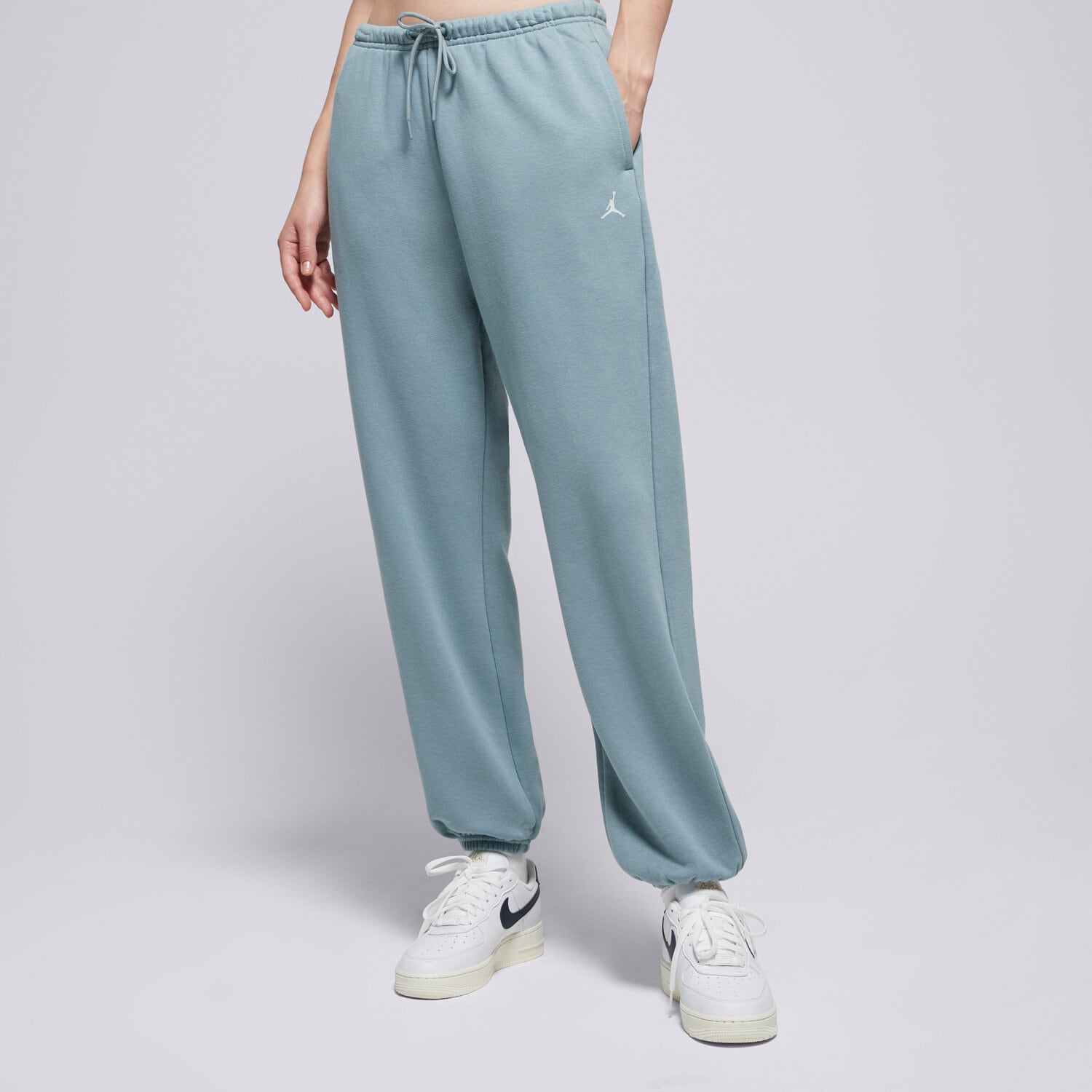 Spodnie sportowe damskie JORDAN  SPODNIE W J SPT DF CSVR FLC PANT IB2504-041 ZIELONY