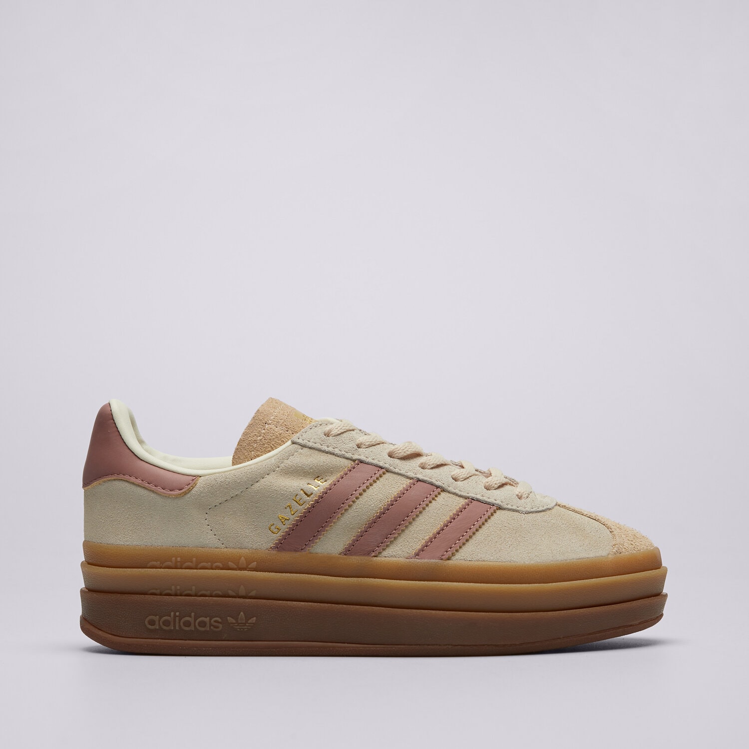 Buty sneakersy damskie ADIDAS GAZELLE BOLD W JS3893 BEŻOWY