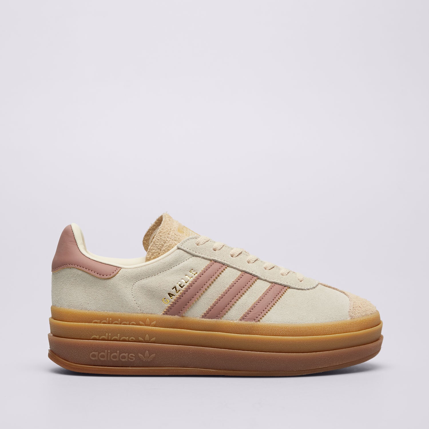 Buty sneakersy damskie ADIDAS GAZELLE BOLD W JS3893 BEŻOWY