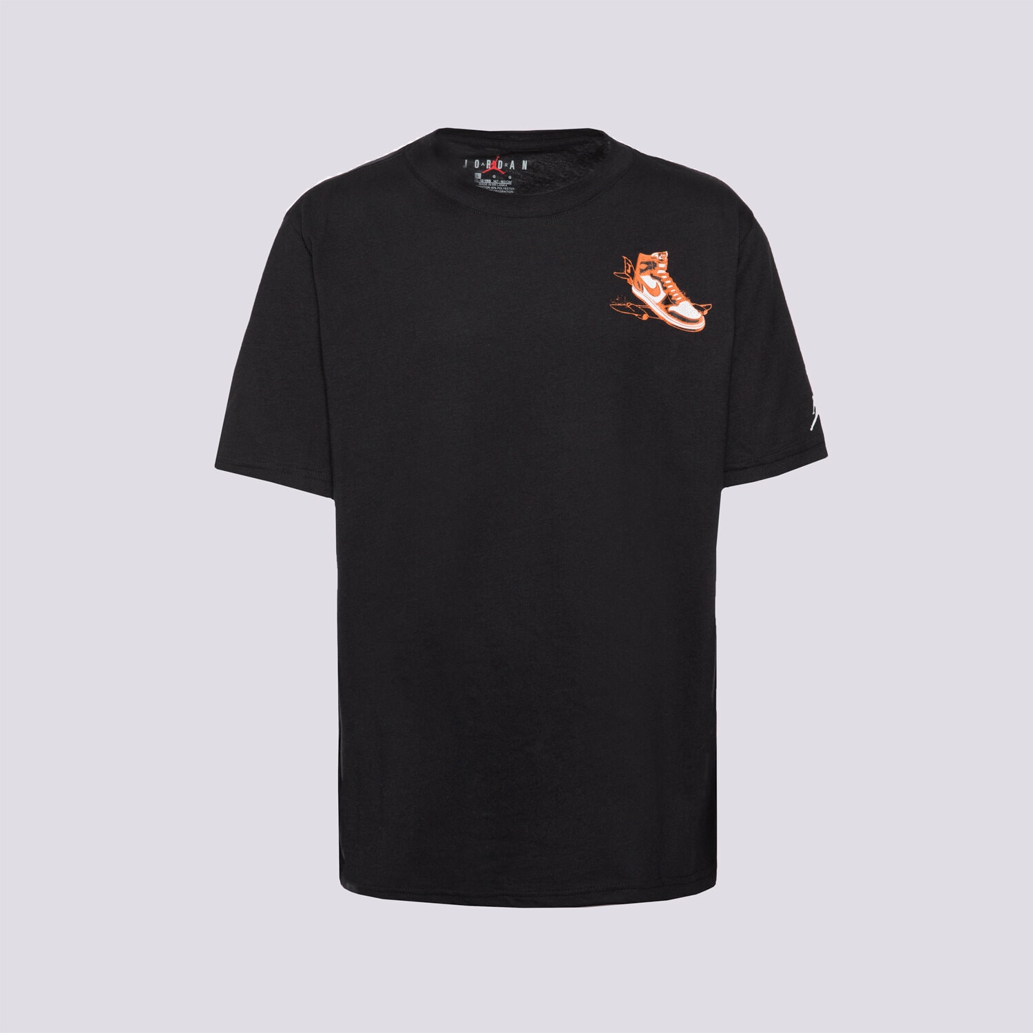 Koszulka, t-shirt dla dzieci JORDAN T-SHIRT JDN LANDED TEE BLK B 95F279-023 CZARNY