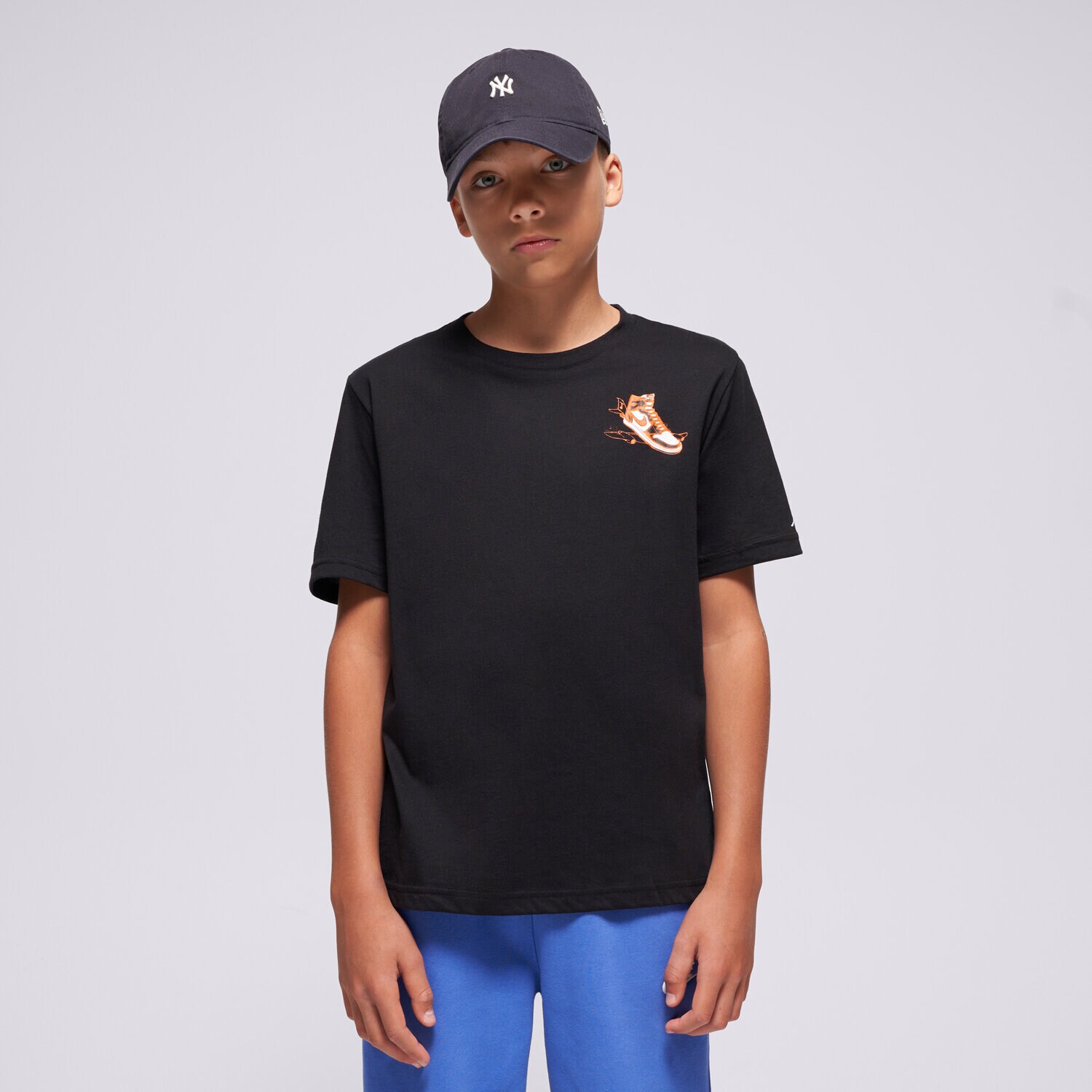 Koszulka, t-shirt dla dzieci JORDAN T-SHIRT JDN LANDED TEE BLK B 95F279-023 CZARNY