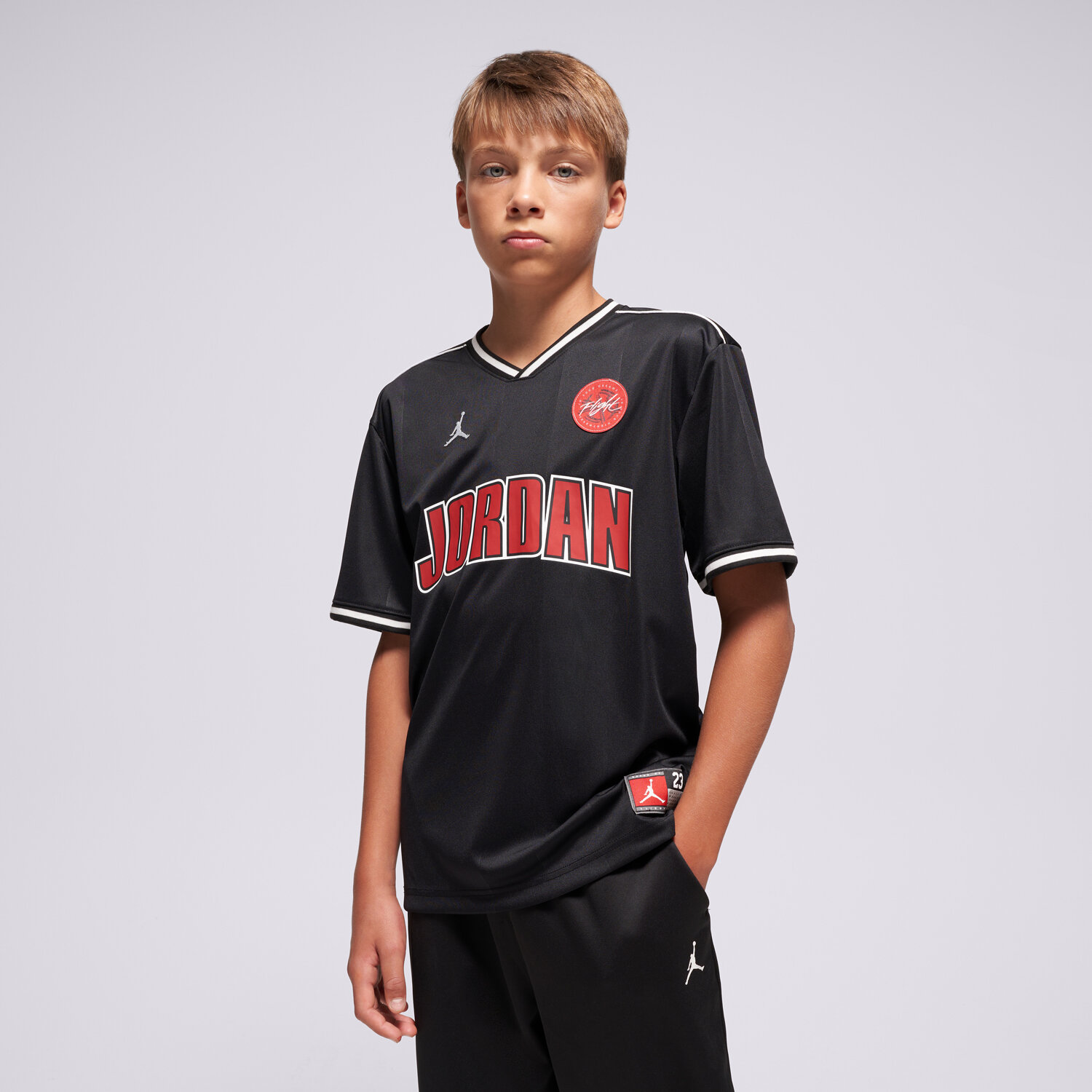 Koszulka, t-shirt dla dzieci JORDAN T-SHIRT JDB MJ SPORT JERSEY BOY 95F217-023 CZARNY