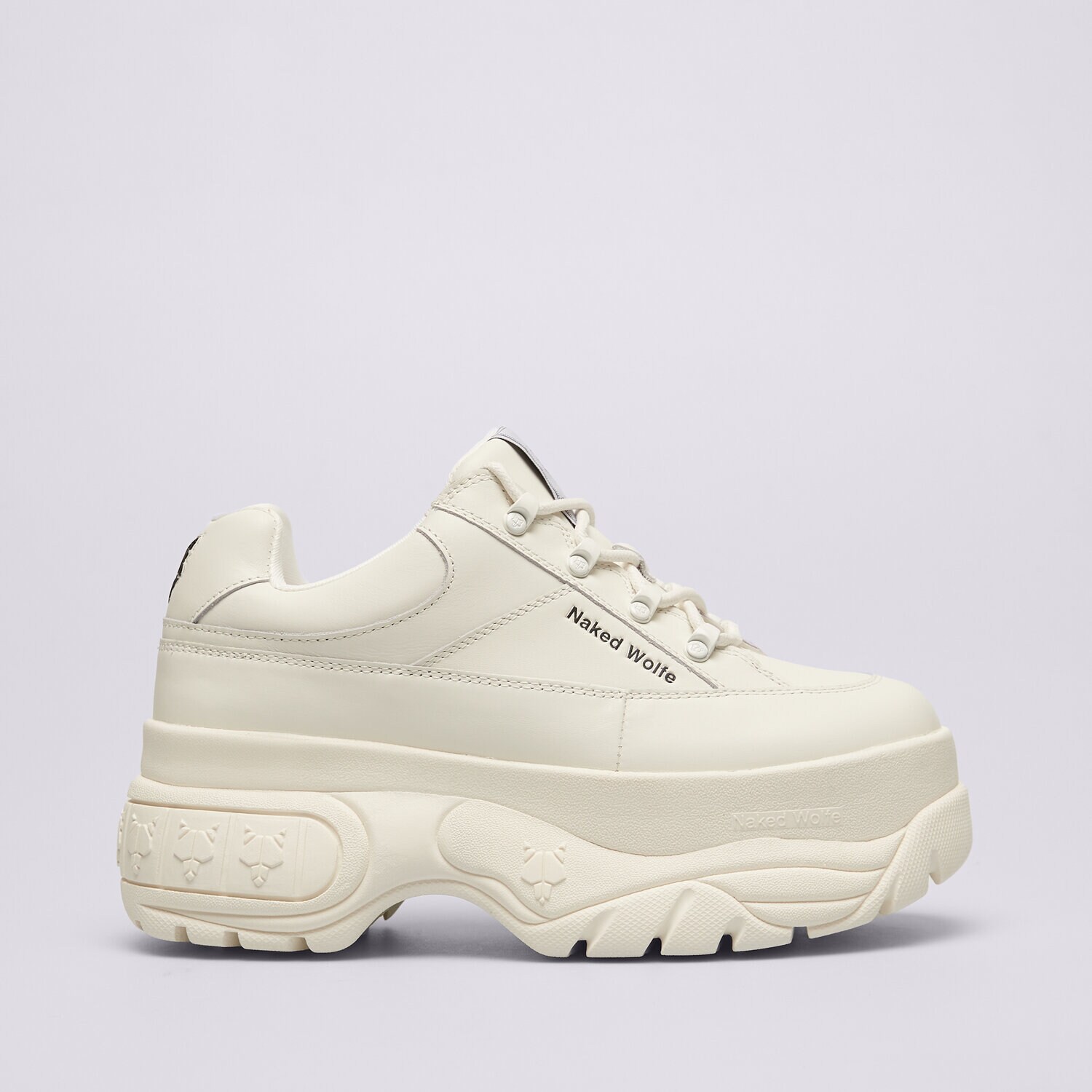 Buty sneakersy damskie NAKED WOLFE SPORTY NWSPORTYWHITE BIAŁY
