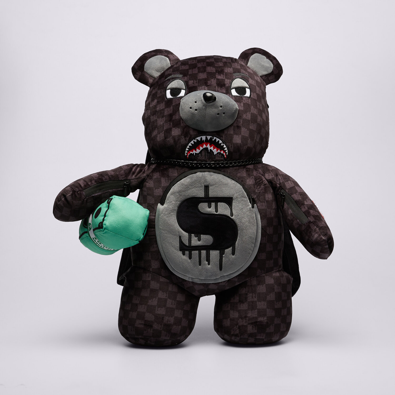 Plecak damski sportowy SPRAYGROUND PLECAK DRIPPING SHARKS MONEYBEAR 910B7974NSZ CZARNY