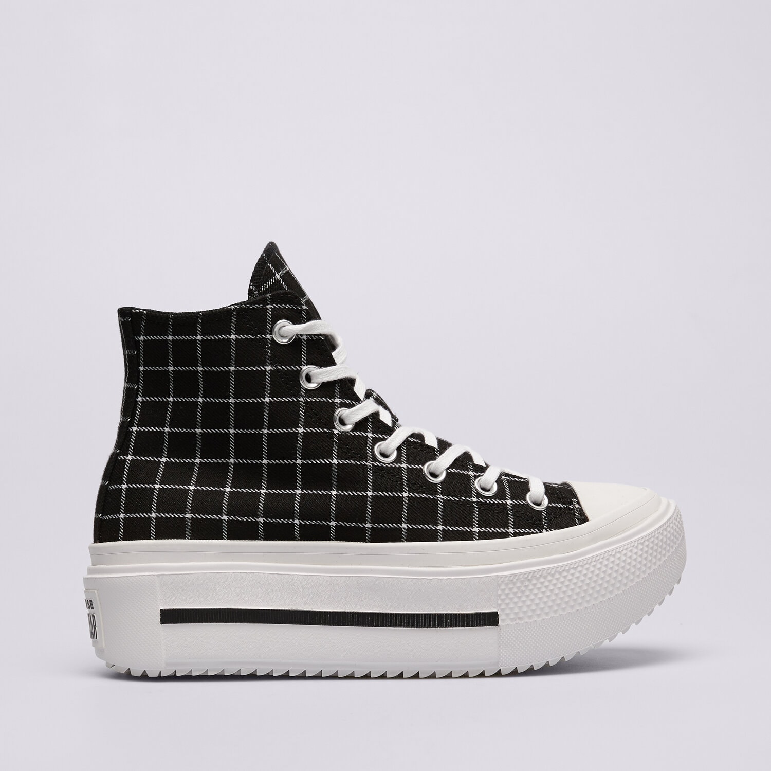 Damskie trampki, tenisówki CONVERSE CTAS DOUBLE STACK A14157C CZARNY
