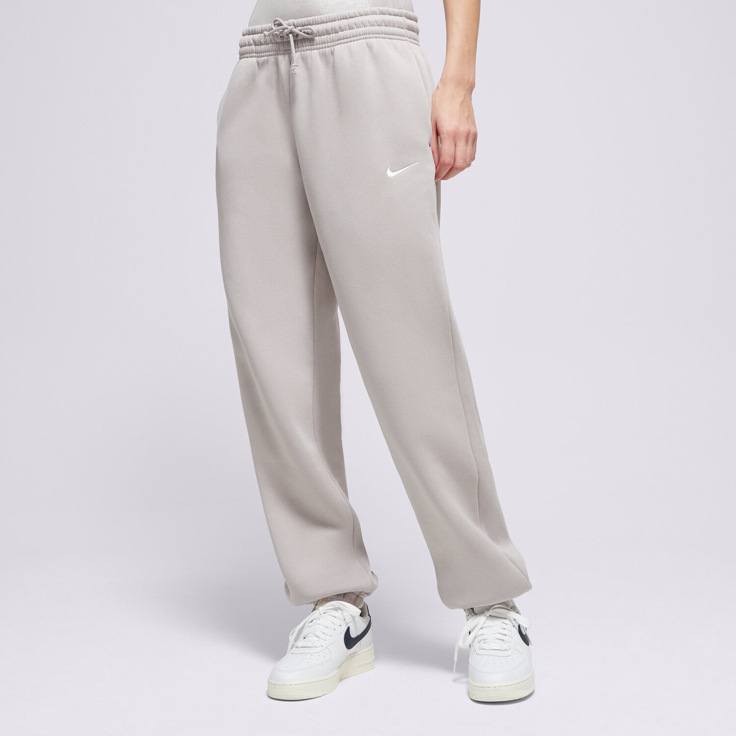 Spodnie sportowe damskie NIKE SPODNIE W NSW PHNX FLC HR OS PANT 2 FZ5996-009 SZARY