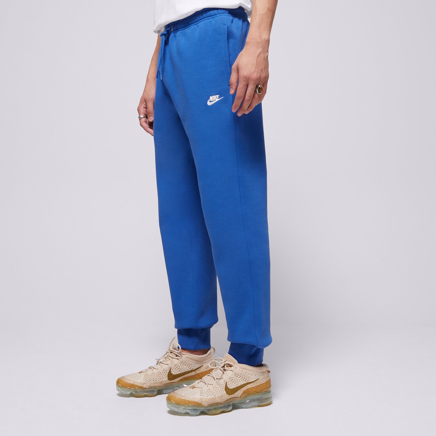 Spodnie sportowe męskie NIKE SPODNIE M NK CLUB BB JOGGER FN3787-480 NIEBIESKI