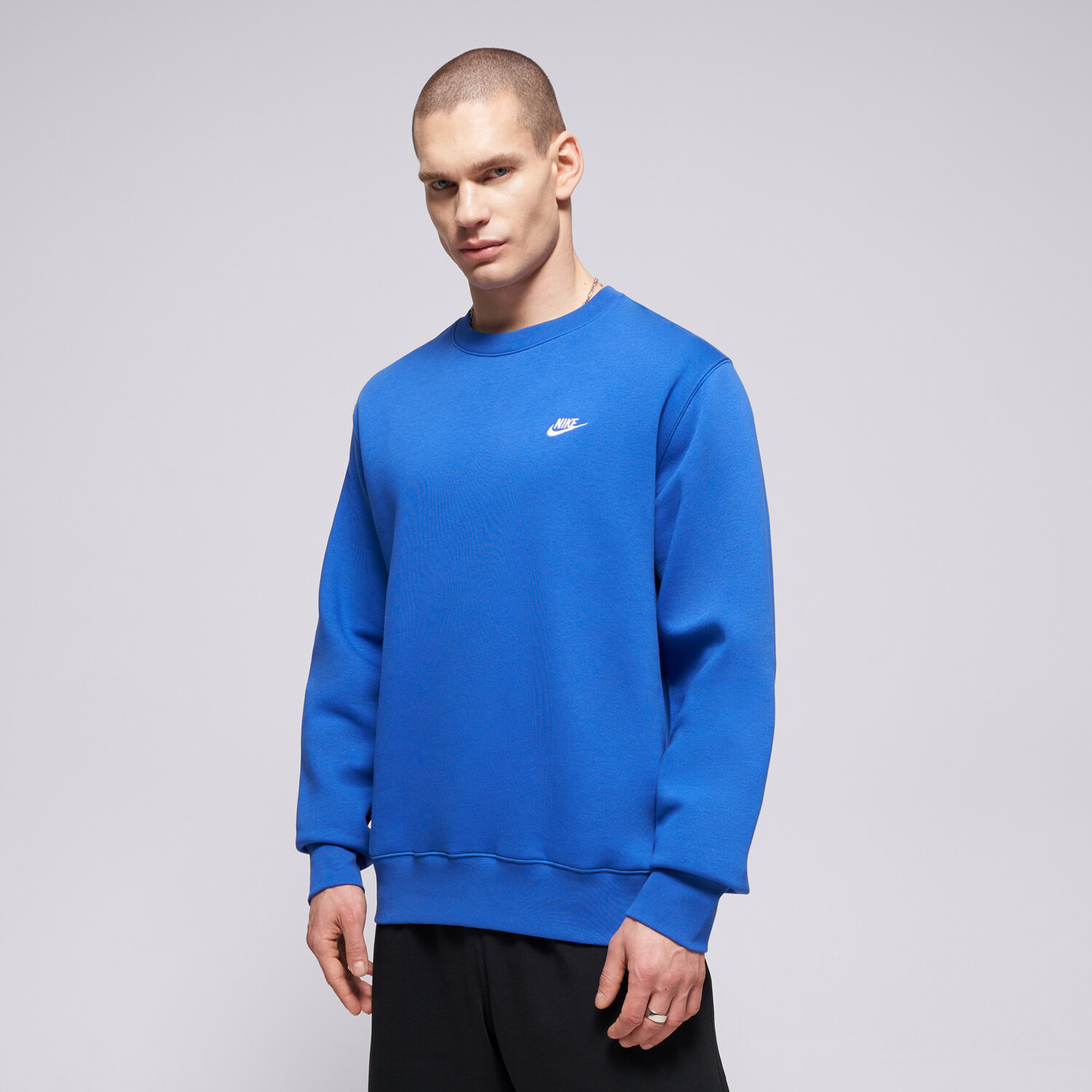 Bluza męska NIKE BLUZA M NK CLUB BB CREW FN3886-480 NIEBIESKI